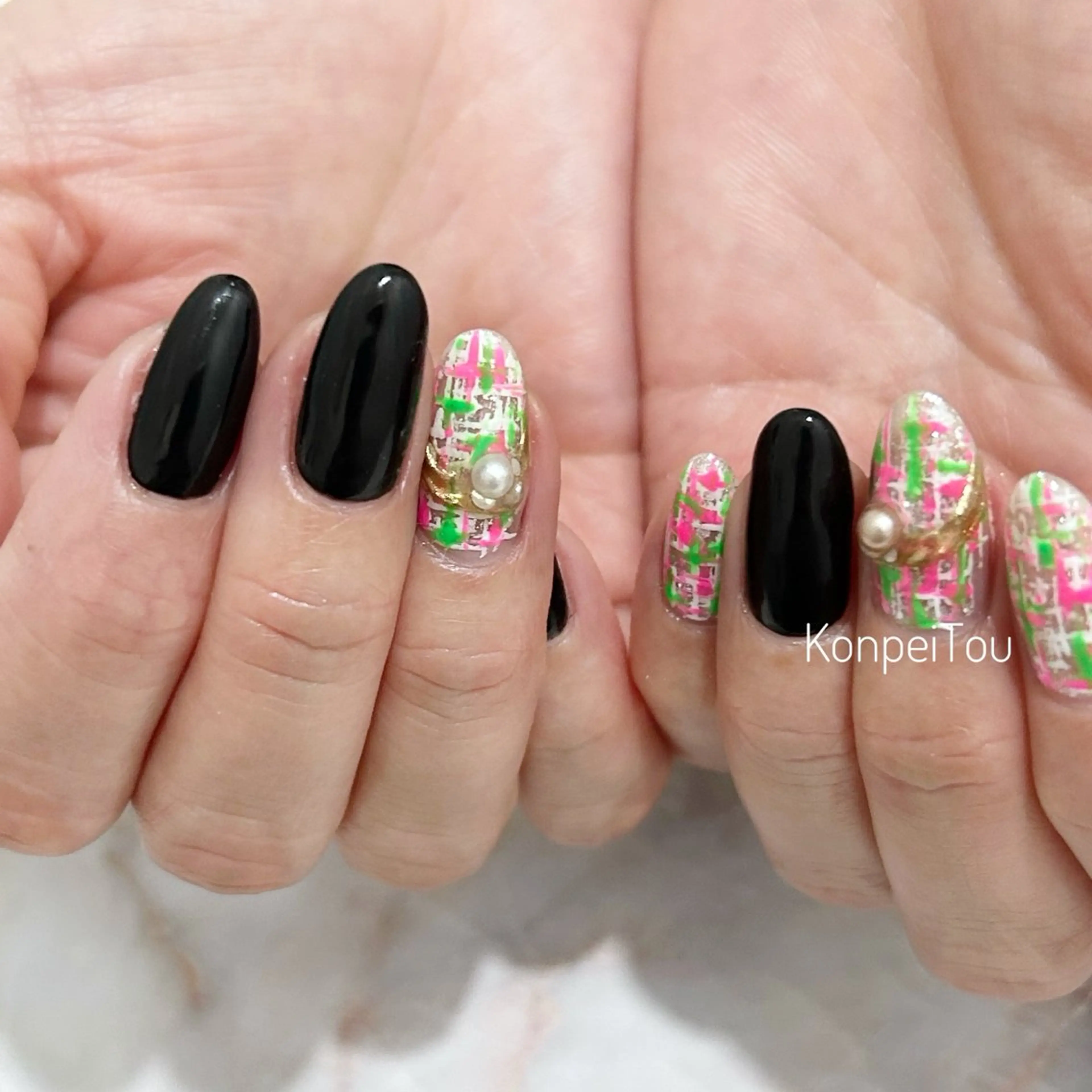 ネイル ハンドネイル おうちのネイルサロン　konpeiTou〜こんぺいとう〜所属・おうちのネイルサロン KonpeiTouのネイルデザイン