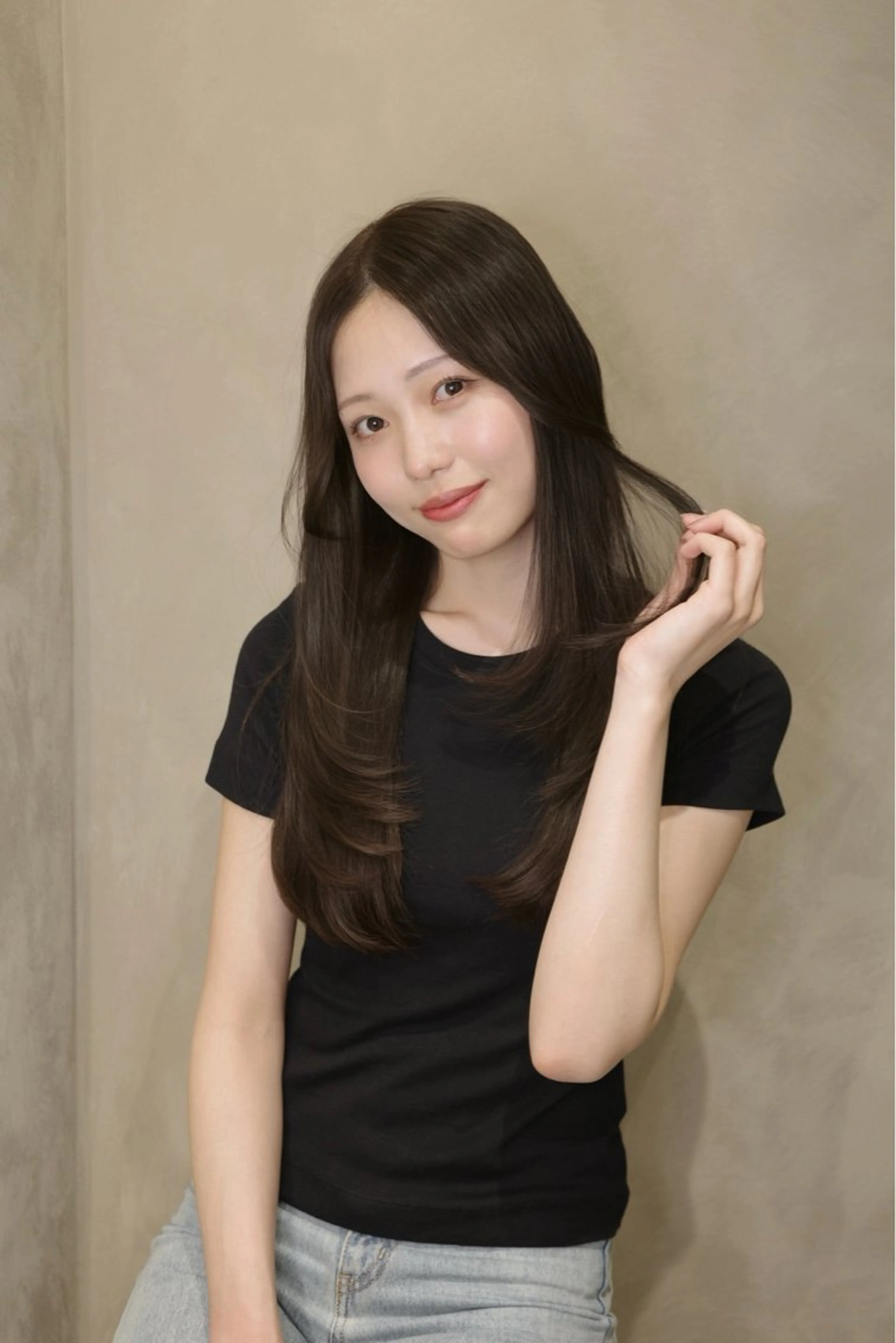 ロング 髪質改善 レイヤーカット 似合わせカット 美顔形成｜レイヤー ｜青山のヘアスタイル