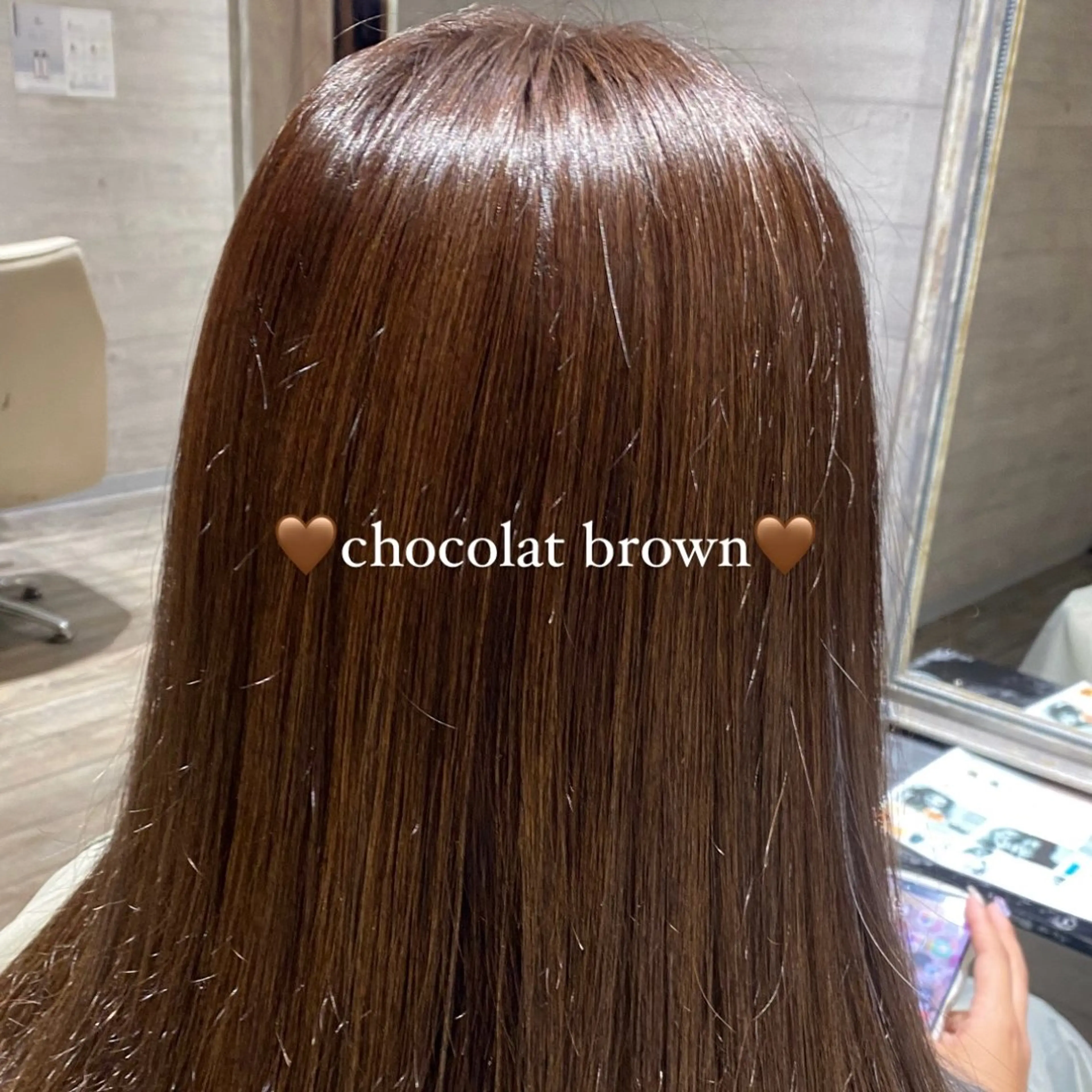 セミロング カラー ブラウンカラー ショコラブラウン 🦋ハイトーン特化 🦋‪Nozomiのヘアスタイル