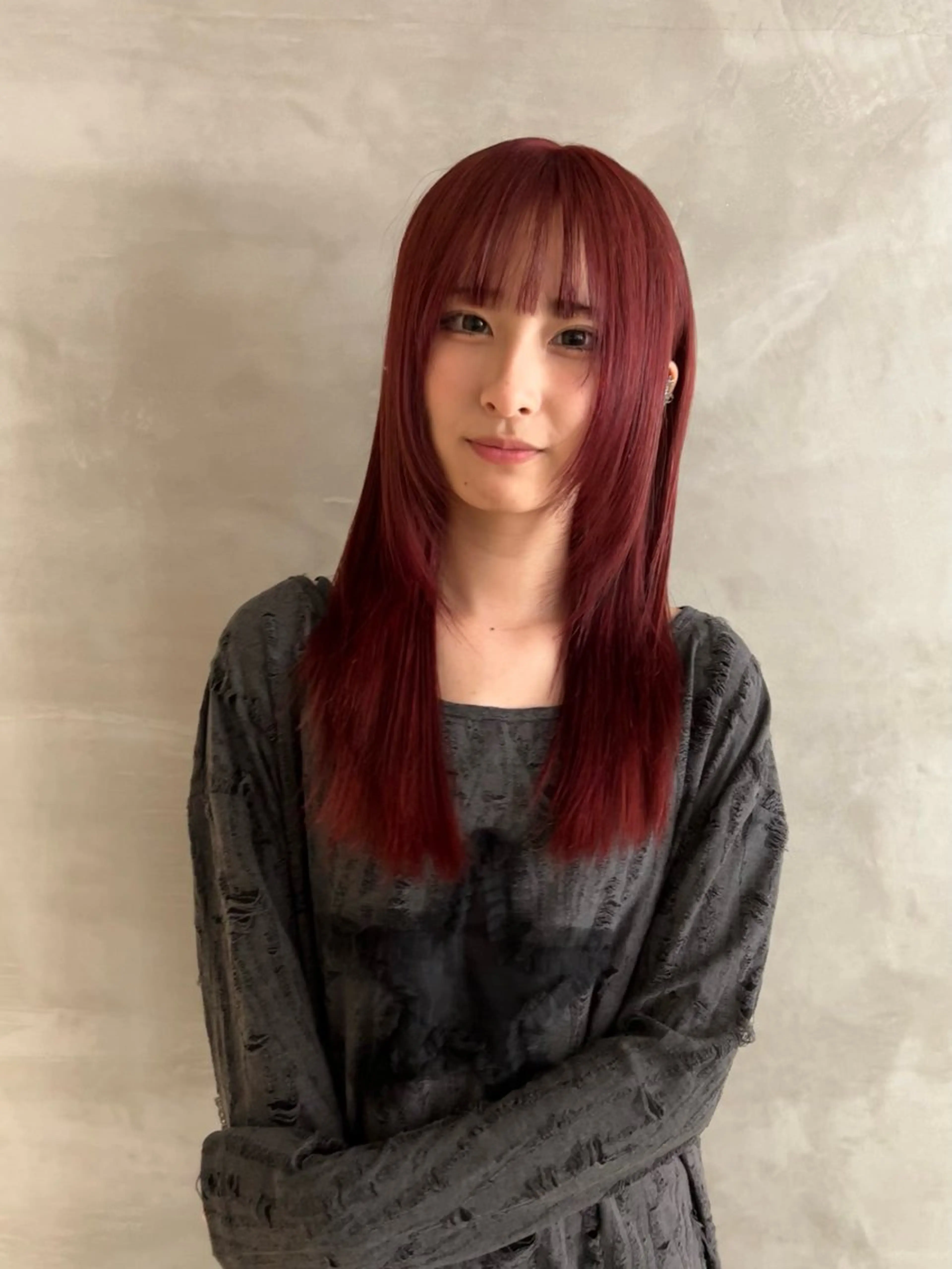 ロング カラー カット ヘアカラー タナカ カナ🫧のヘアスタイル