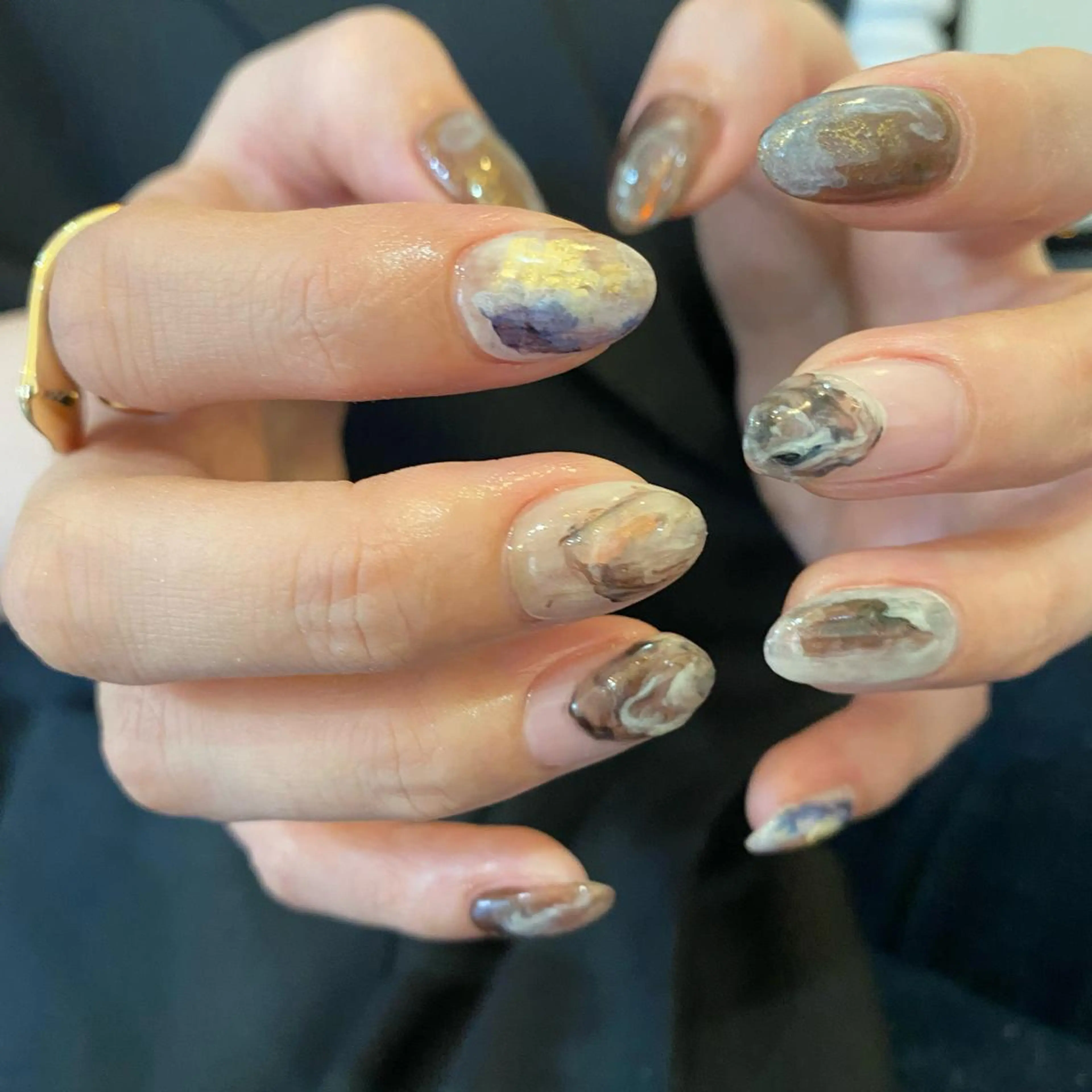 ネイル ハンドネイル Trico Antique所属・岩本 杏のネイルデザイン