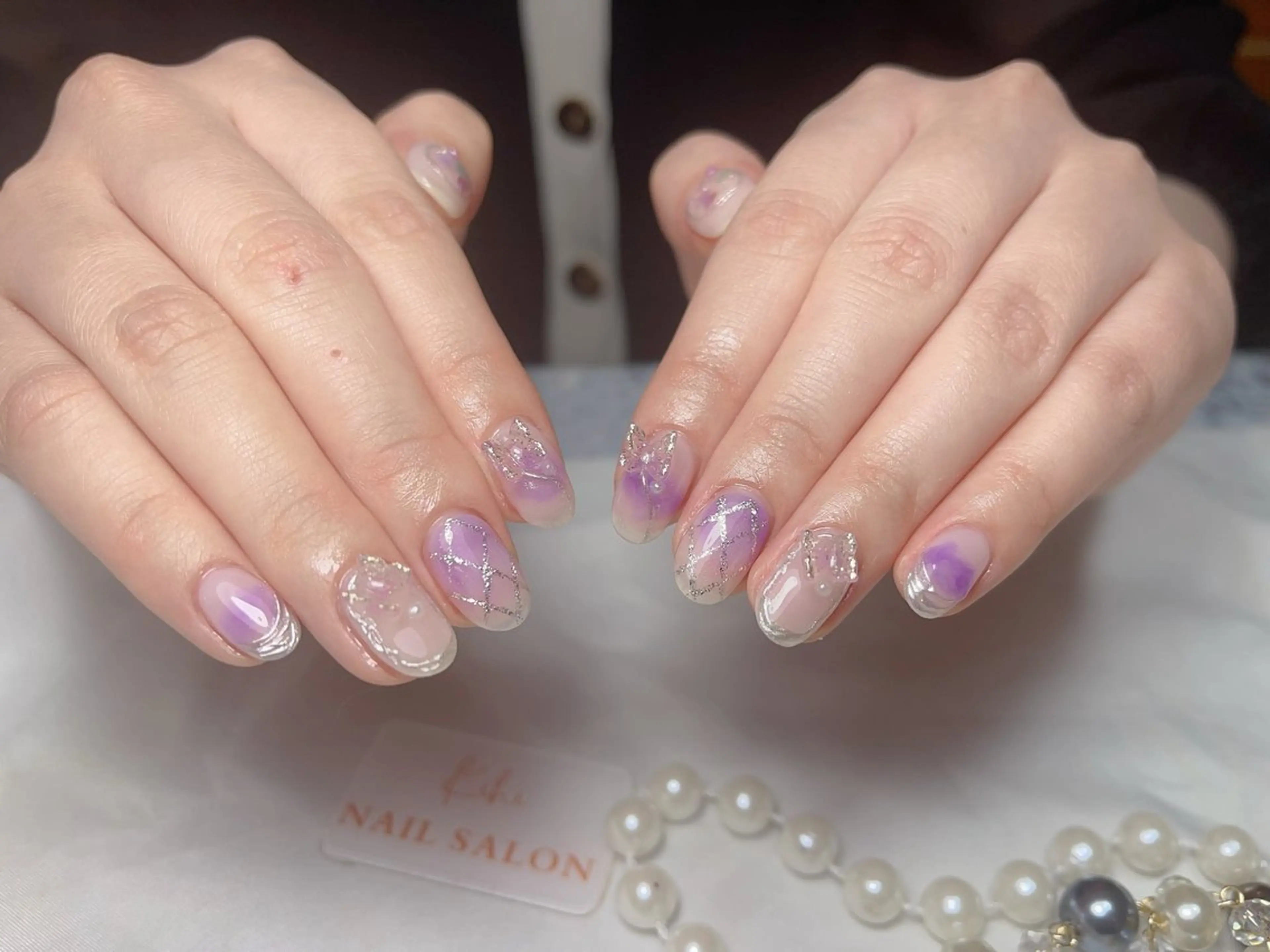 ネイル アートネイル フレンチネイル ジェルネイル グラデーション 韓国ネイル ハンドネイル ハンドケア さくら💮💮 【オフ無料】のネイルデザイン