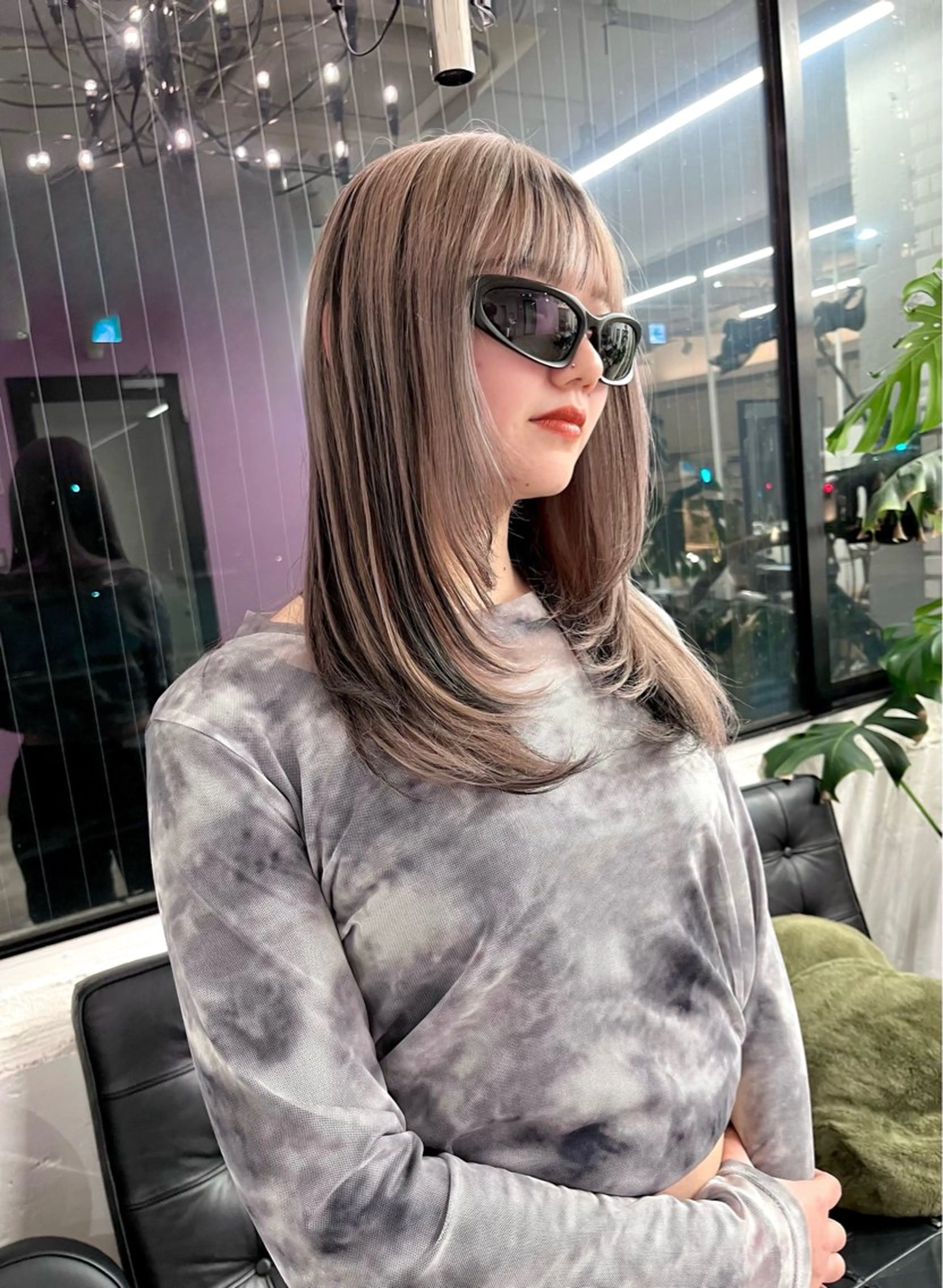 ロング カラー ブリーチ ケアブリーチ ハイトーンカラー ヘアカラー three所属・TOTA 唯一無二カラーのヘアスタイル