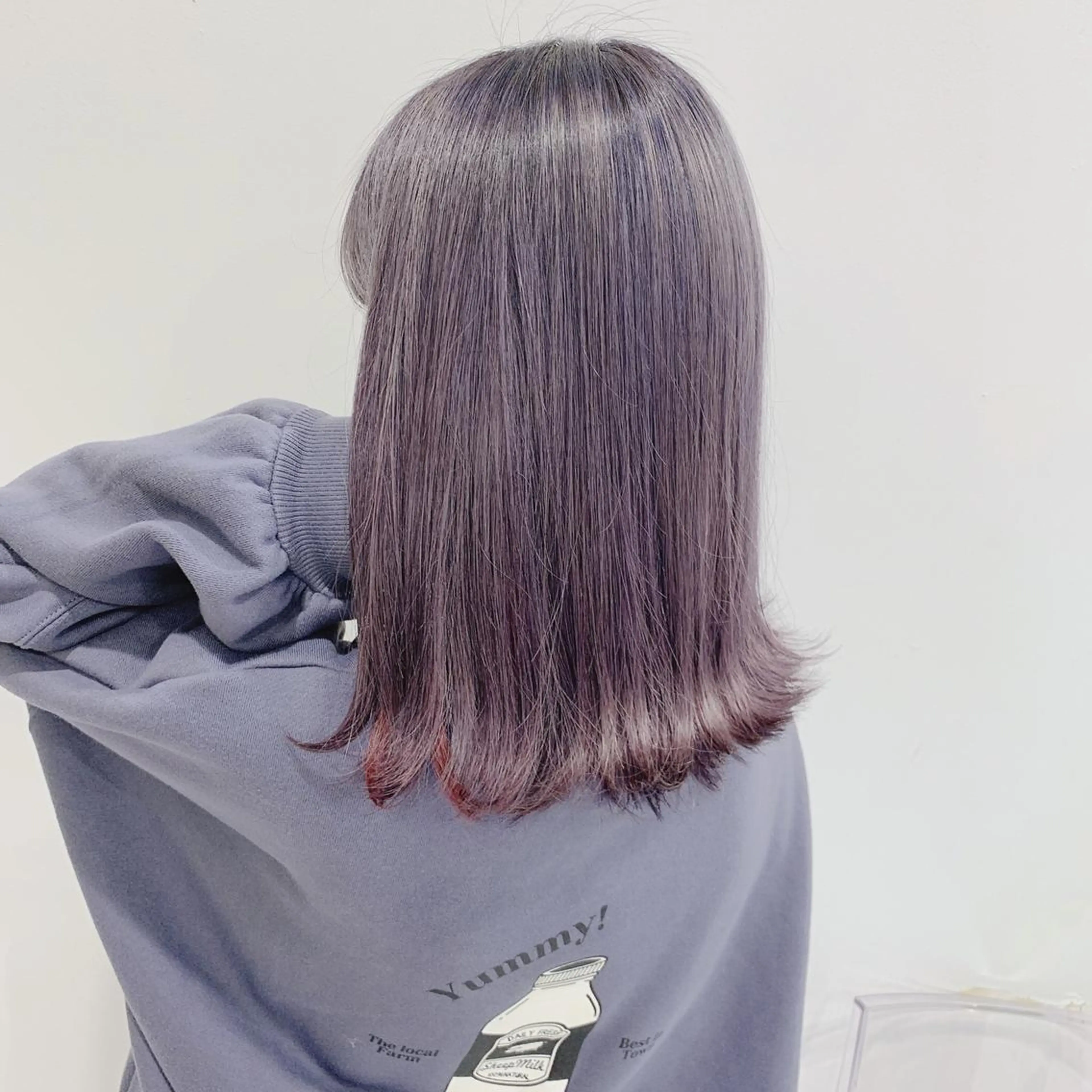 セミロング ヘアカラー トリートメント 🎀愛されピンク ラベンダー💜ゆいのヘアスタイル