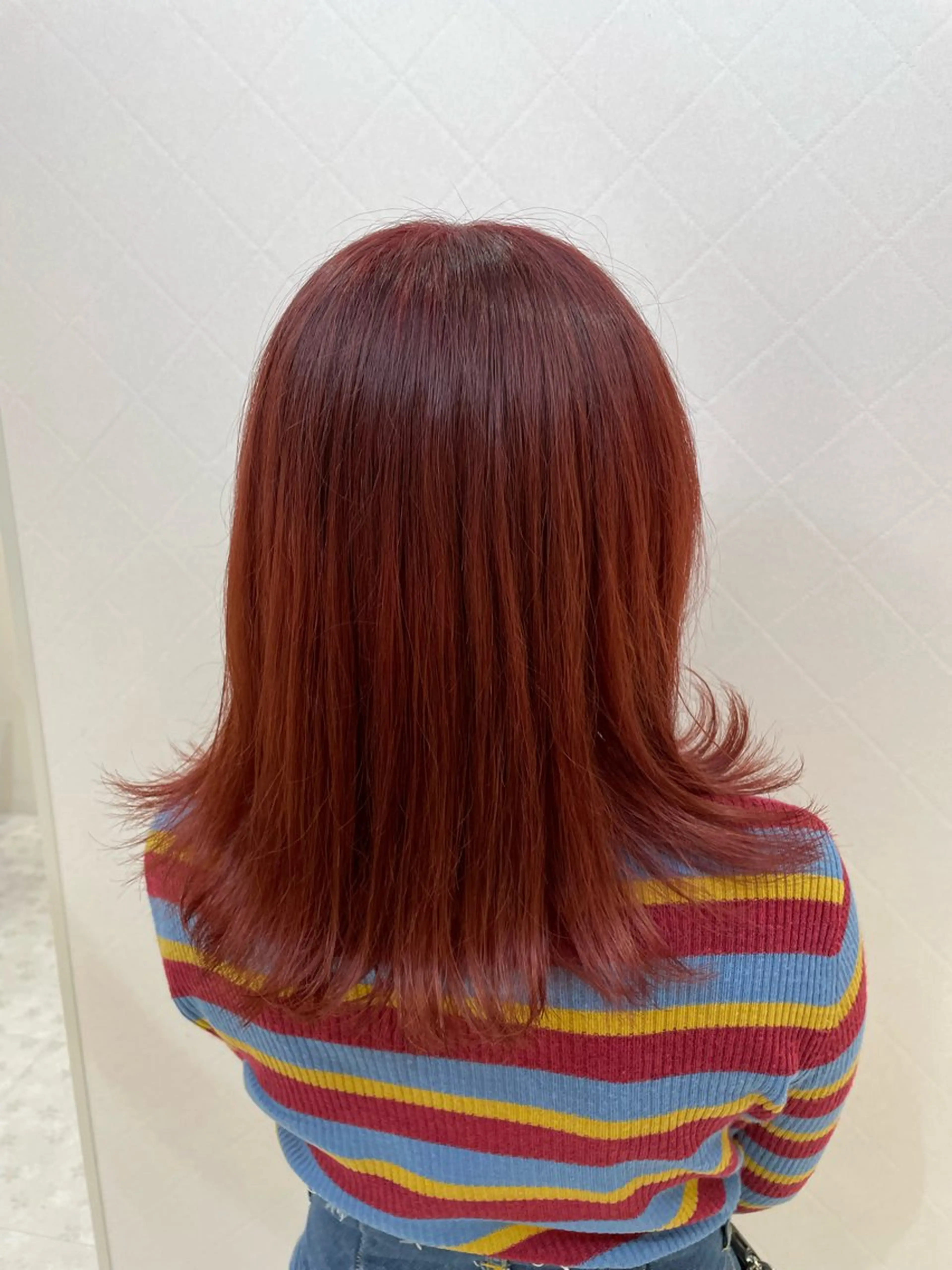 カラー ブラウンカラー ダブルカラー レッドカラー カット ヘアカラー 縮毛矯正／ 似合わせ／古津遼平のヘアスタイル