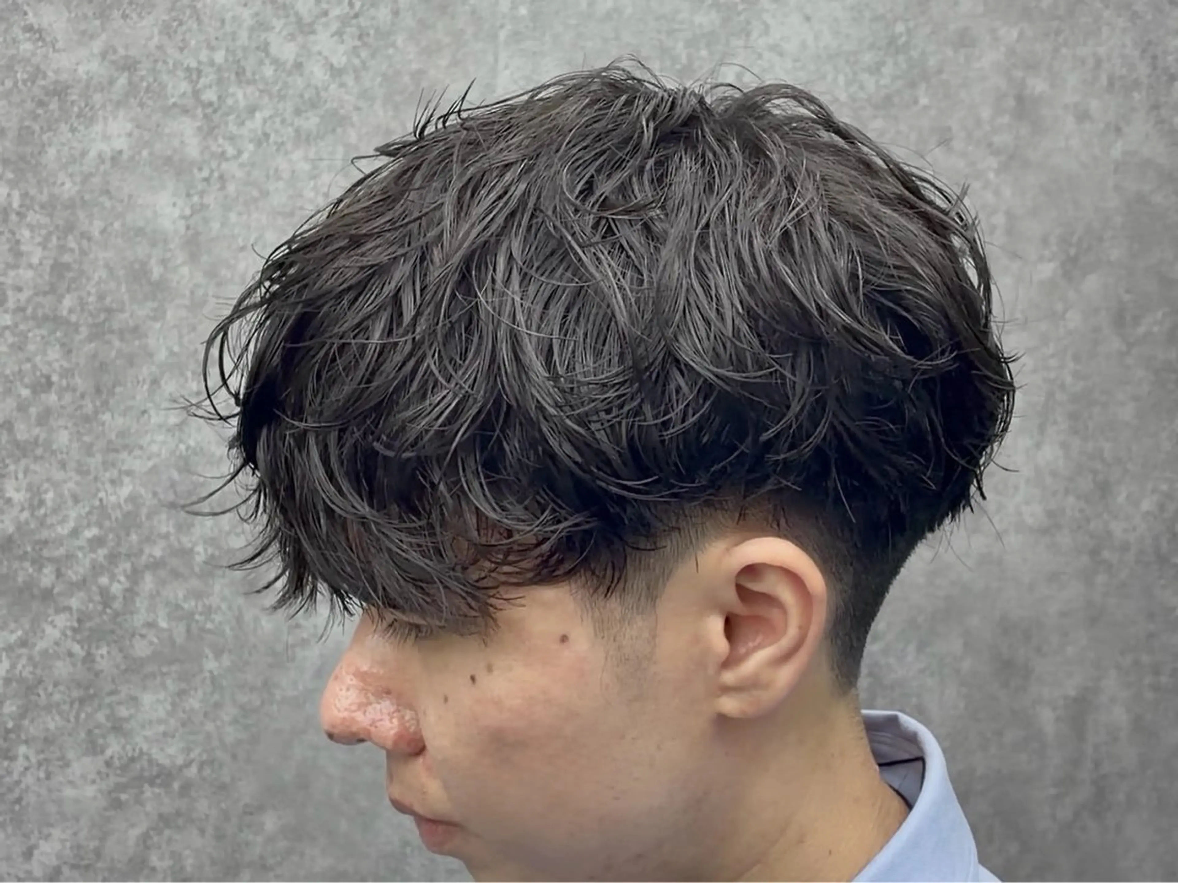 パーマ メンズ カット パーマ 深野 ちさとのヘアスタイル