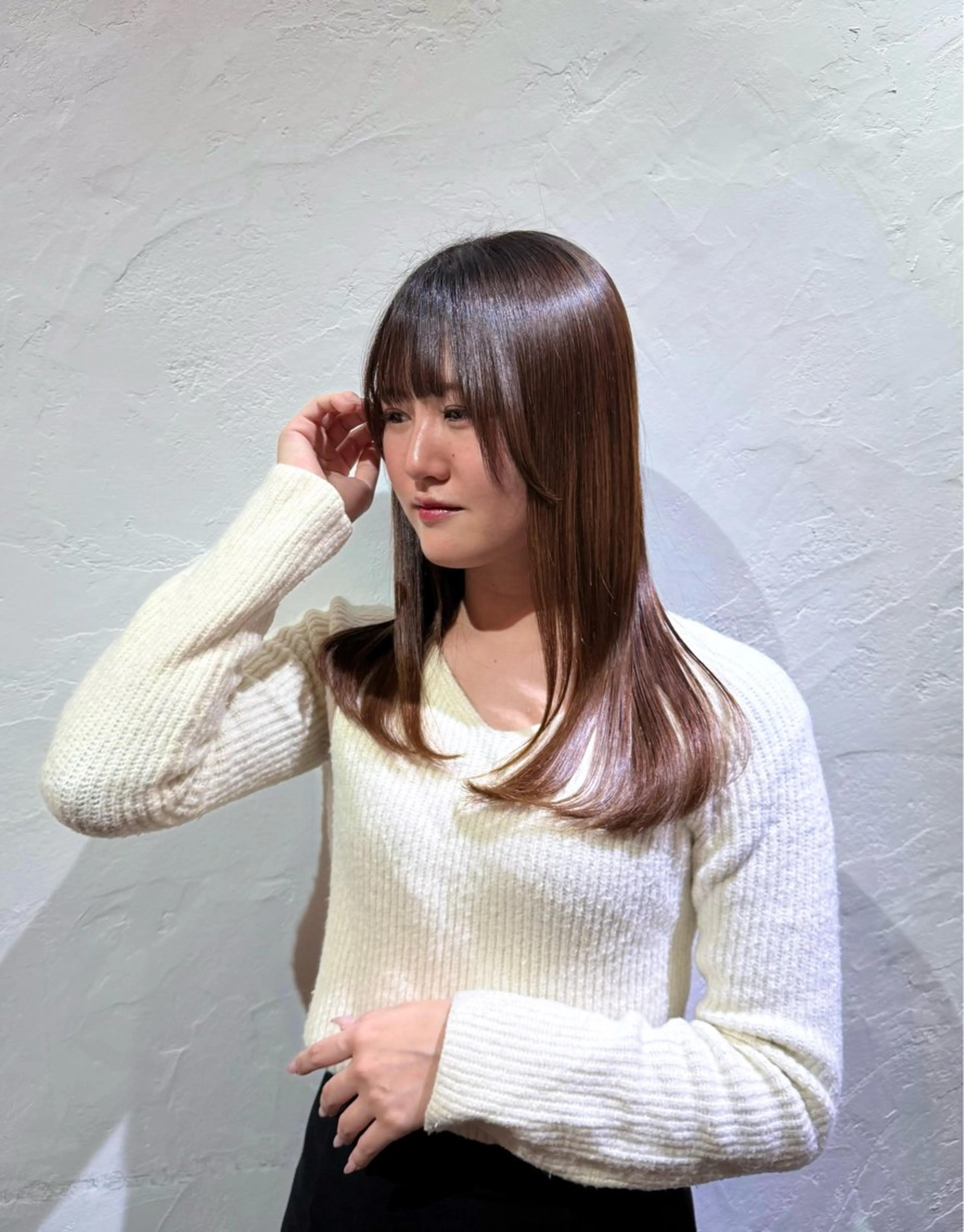 ロング カット 縮毛矯正 天神/髪質改善カラー miroa/miyuのヘアスタイル