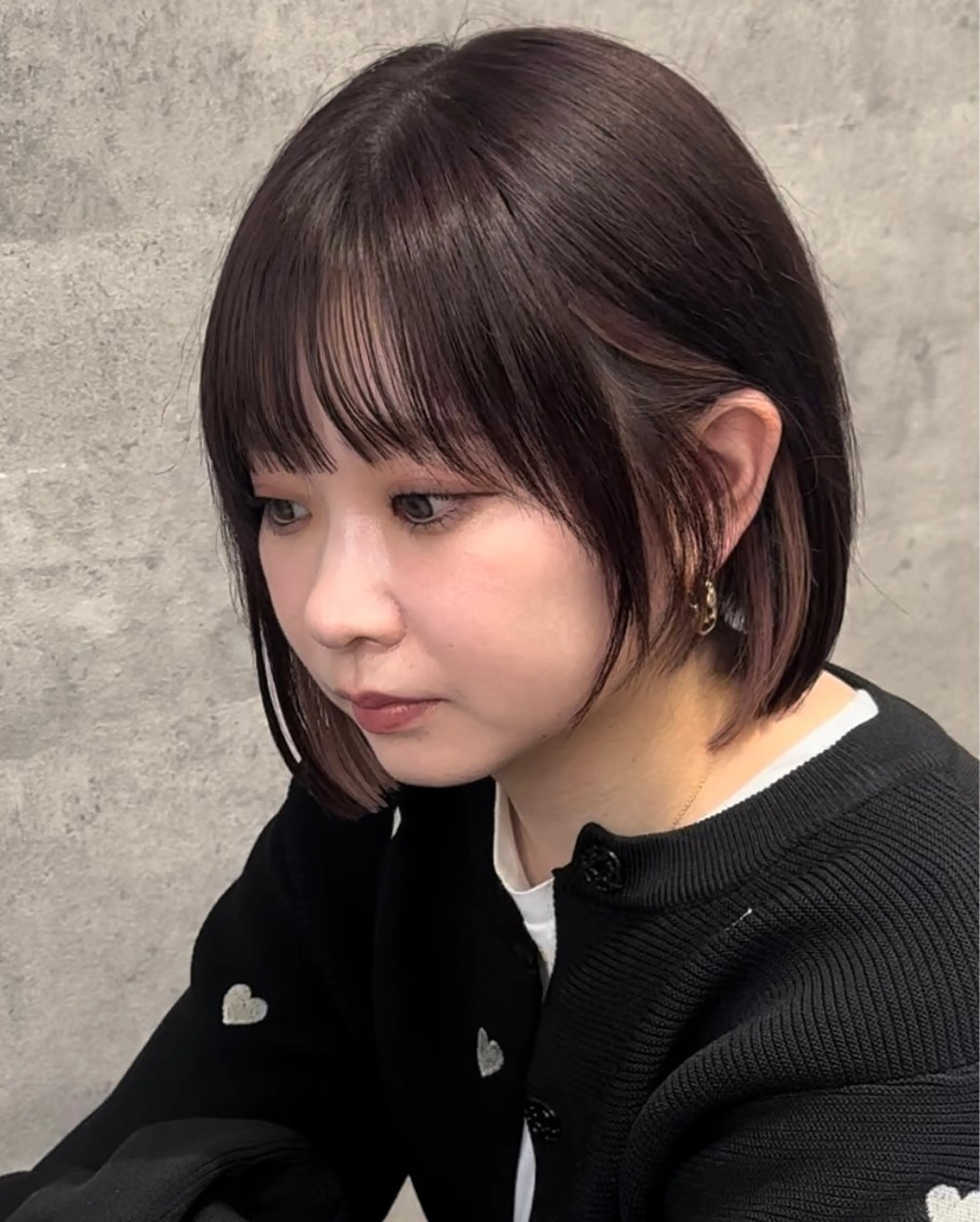 カラー + トリートメント + 顔周り・毛先整えカットの写真