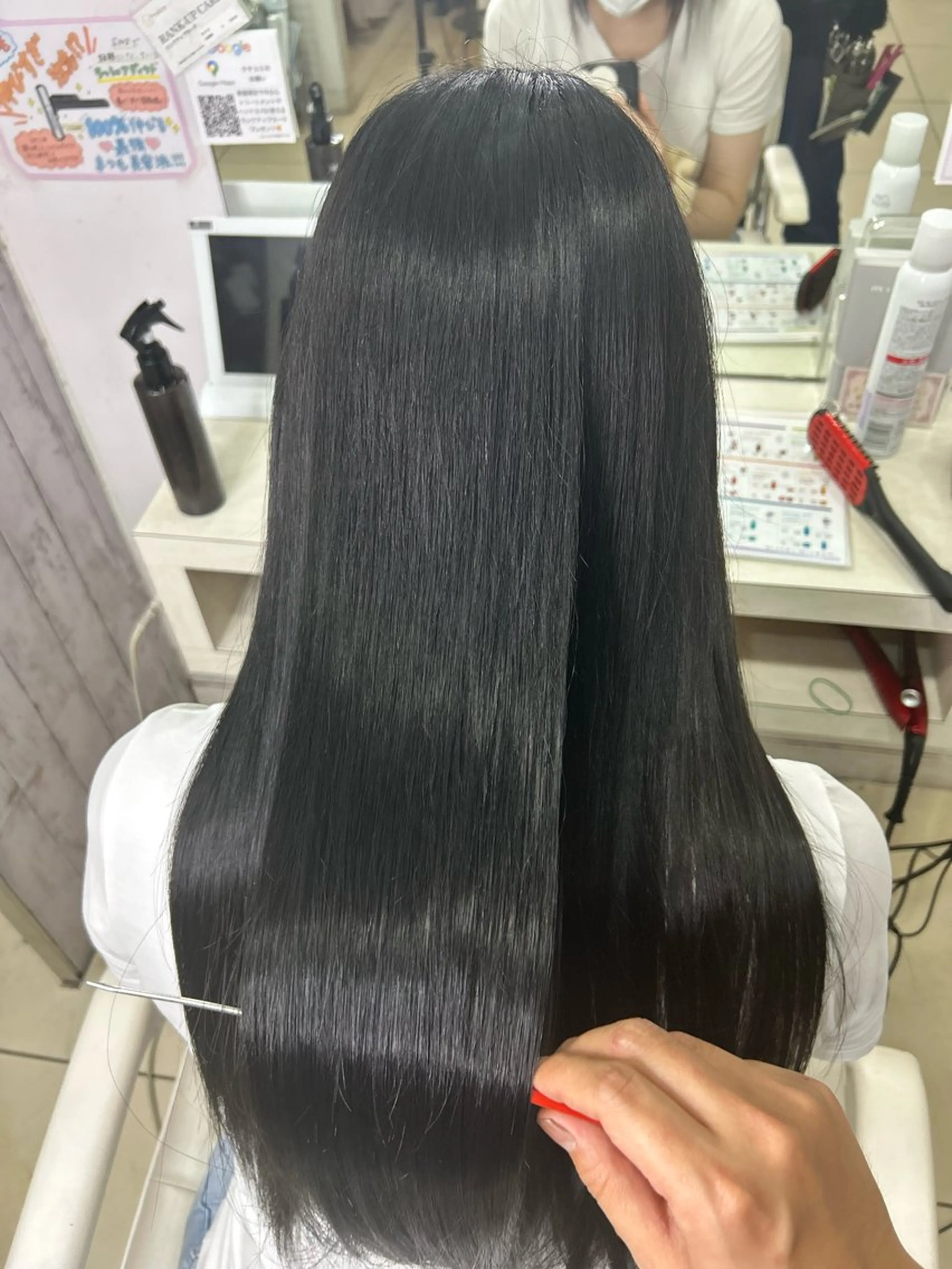 セミロング 【髪質改善カラー】 あむ·. ⟡ 🖤のヘアスタイル