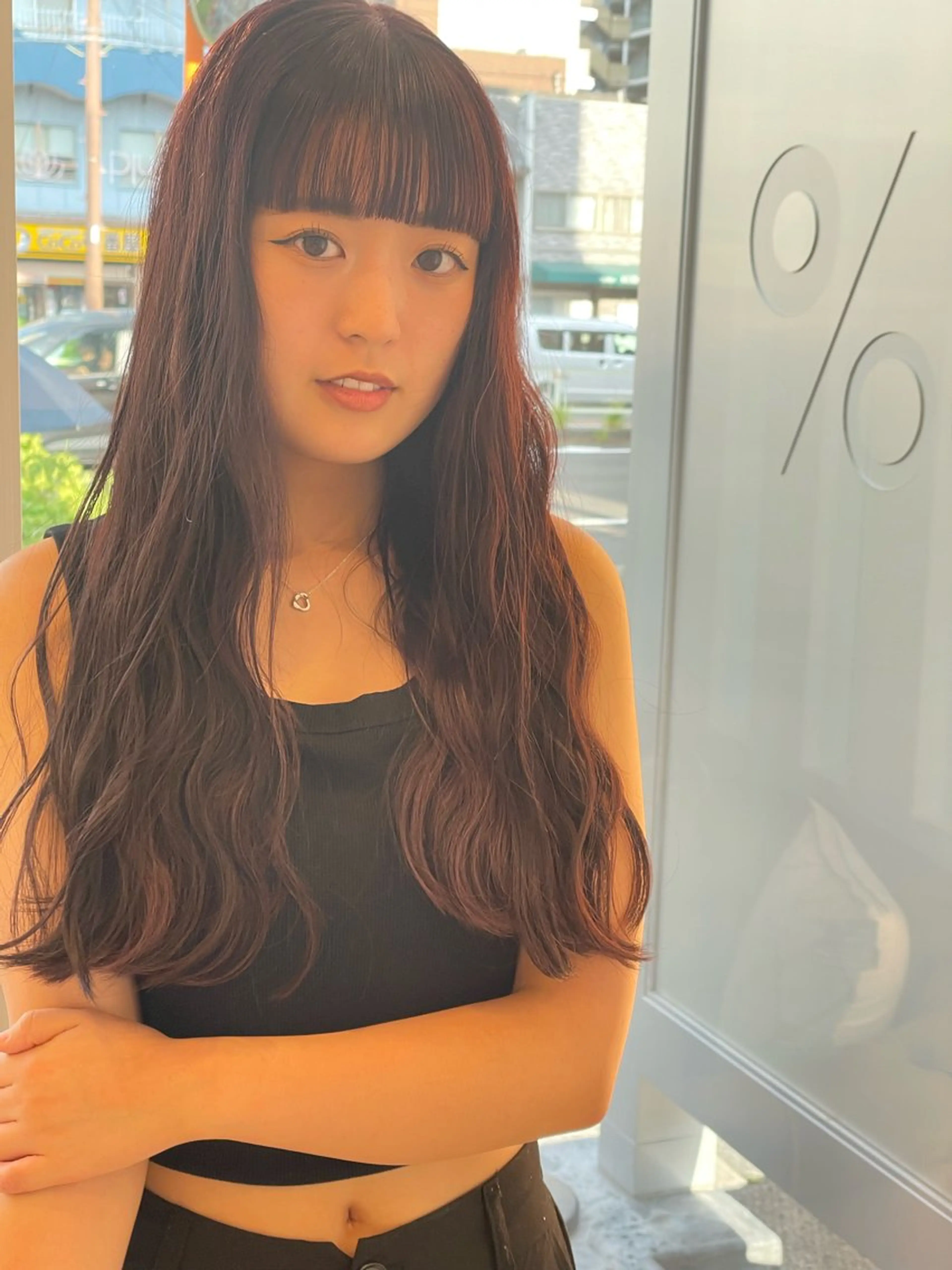 ロング カラー MIRROR eyelashes eyebrows所属・ユウナ ︎︎‪ MIRRORのマツエク・マツパデザイン