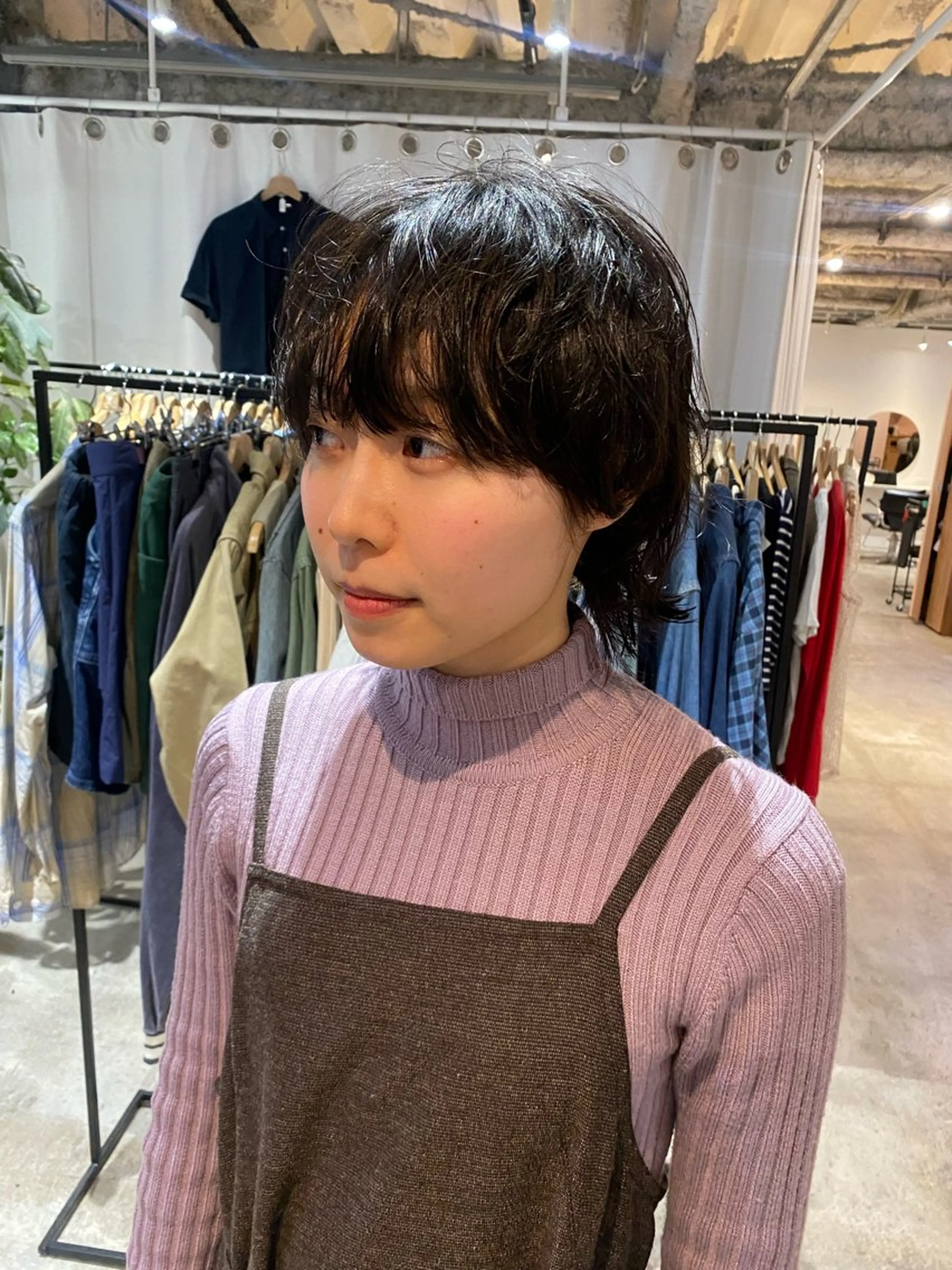 ショート カラー パーマ カット パーマ トリートメント Hayashi Shioriのヘアスタイル
