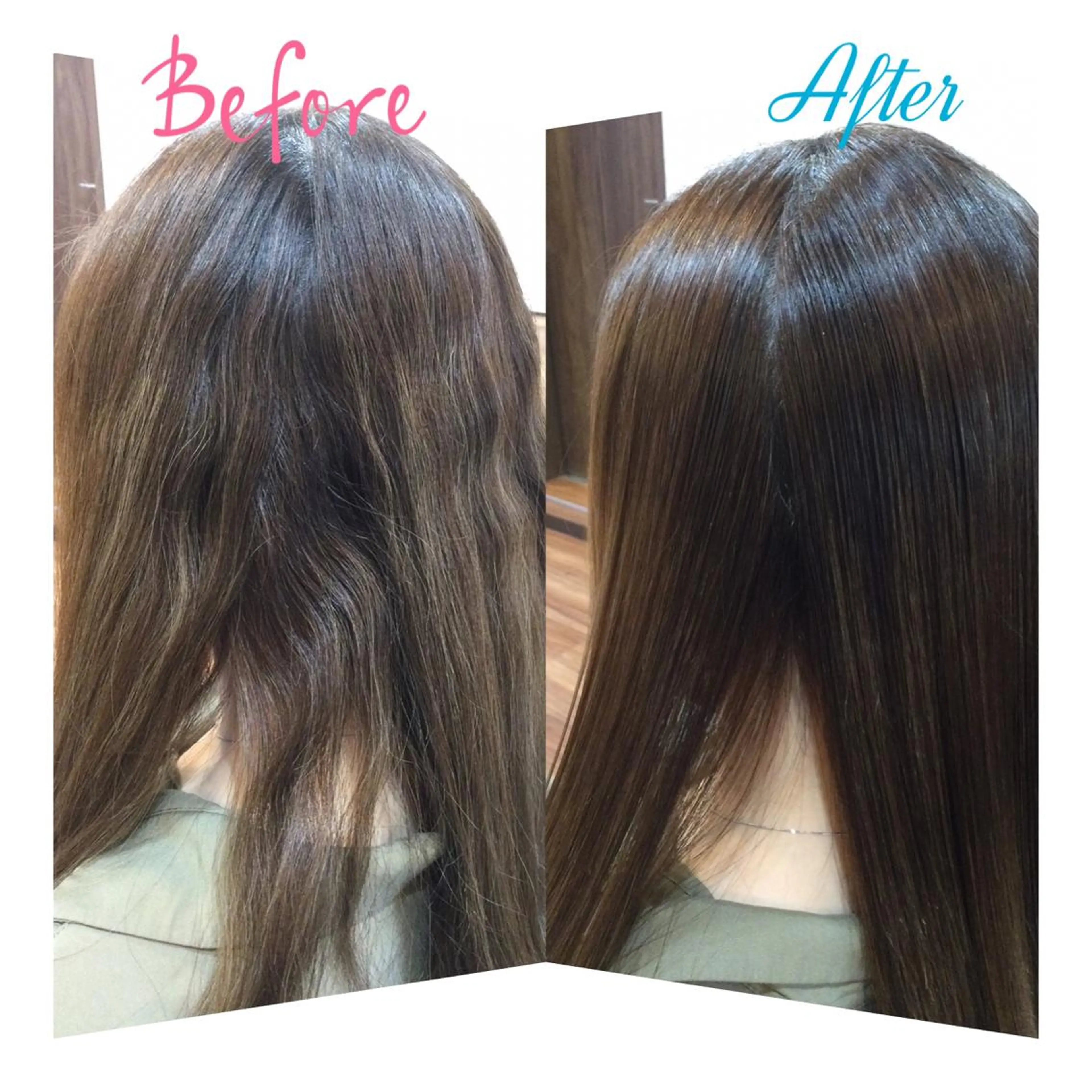 ロング パーマ 縮毛矯正 Annon プライベートサロンのヘアスタイル