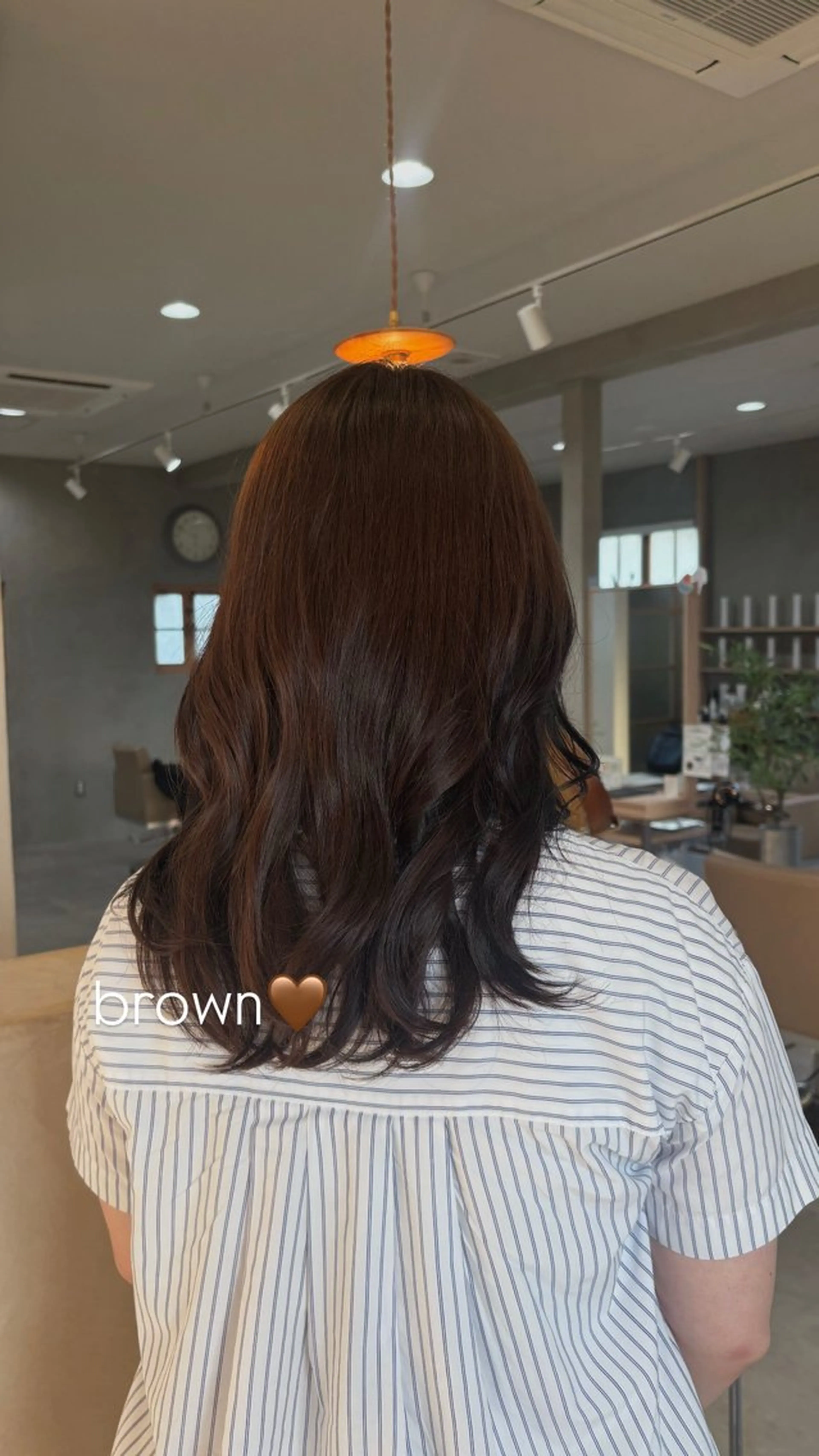 ミディアム カラー ブラウンカラー ヘアカラー 服部　心春 ｜カラーモデル募集のヘアスタイル