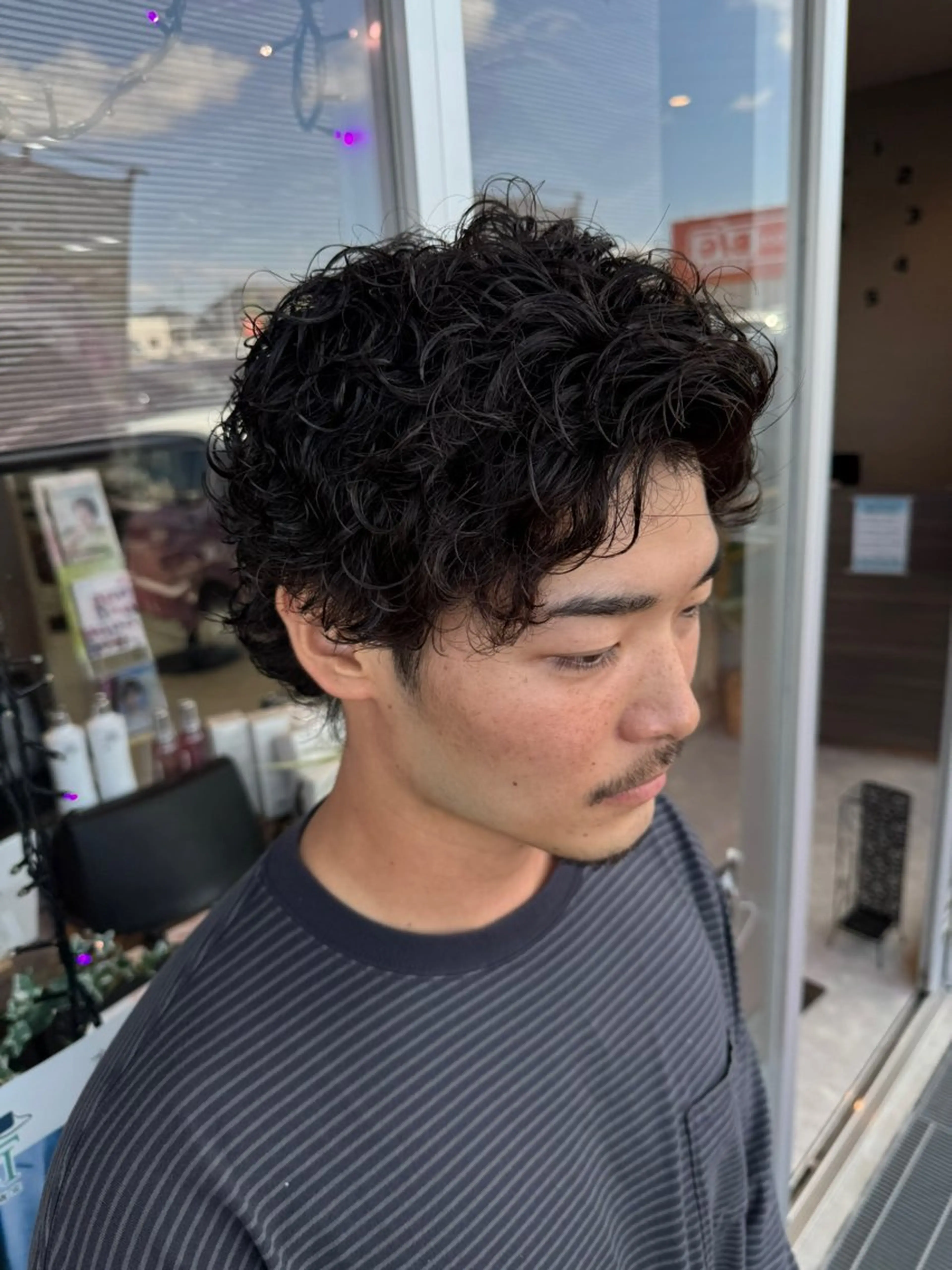 パーマ メンズ 吉田 剛のヘアスタイル