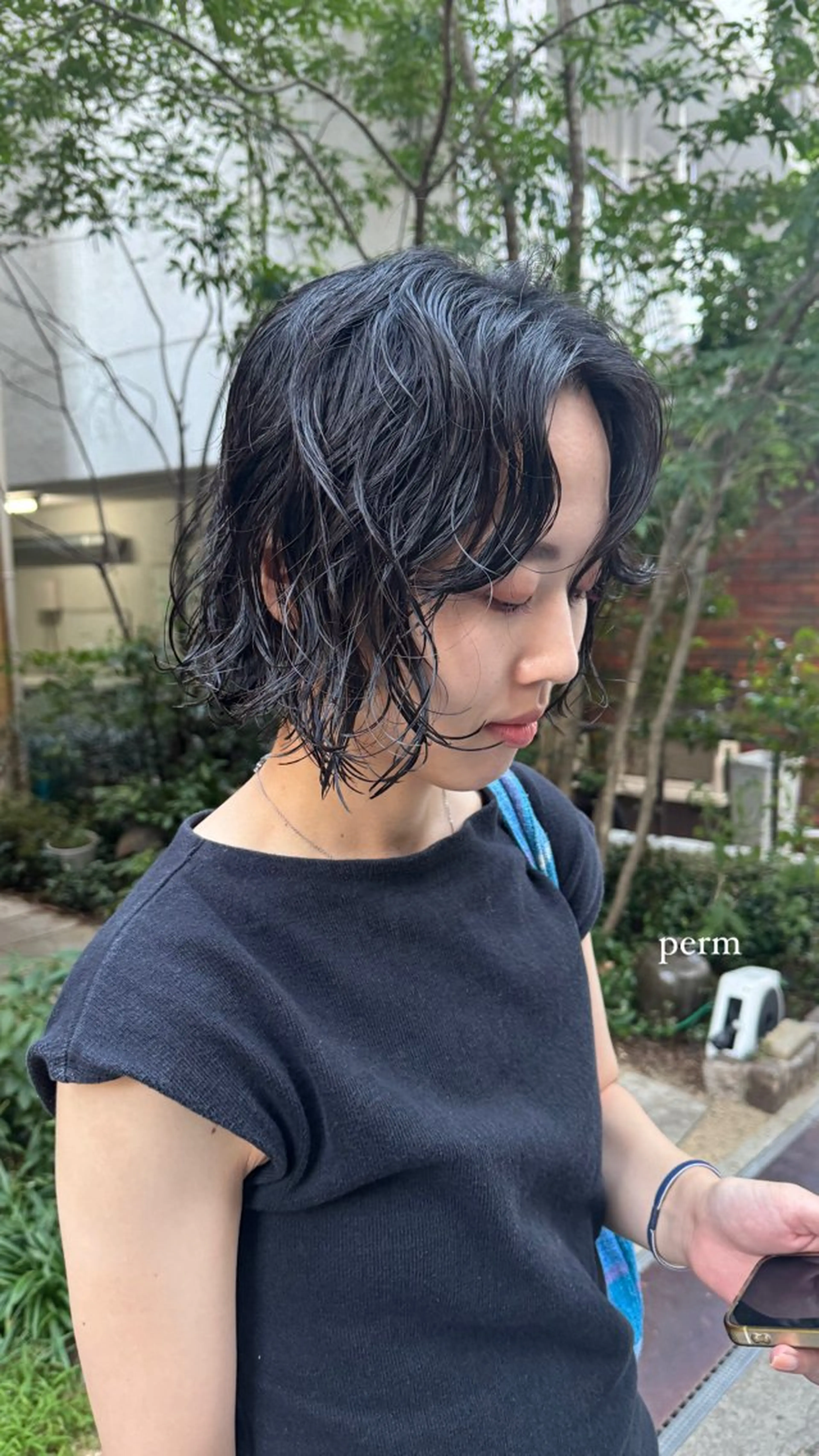 ミディアム パーマ ミディアムパーマ カット パーマ トリートメント パーマ/レイヤー/ ボブ/豊浦翔太のヘアスタイル