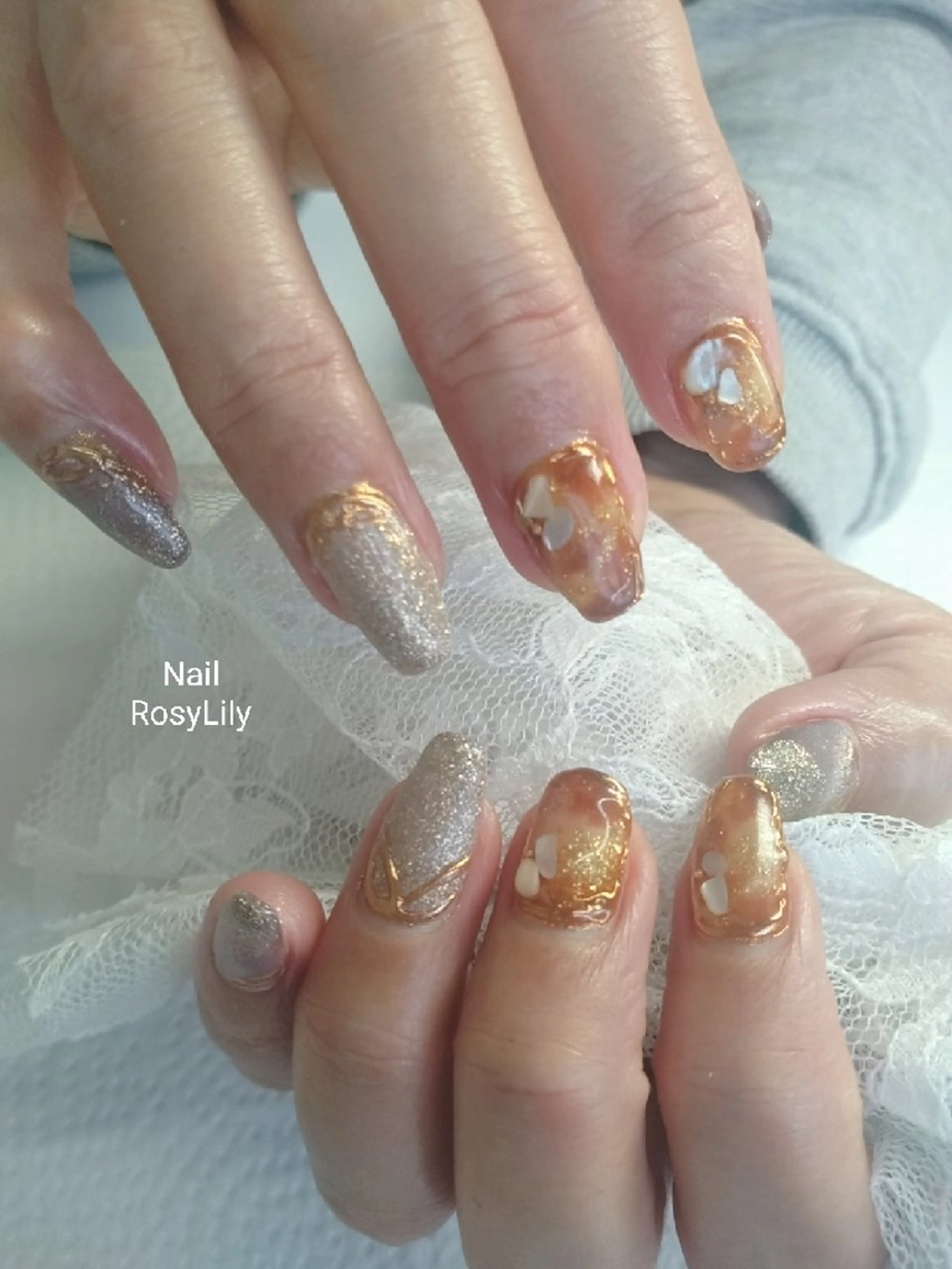 ネイル べっ甲ネイル プライベートサロン RosyLily所属・プライベートサロン Rosy Lilyのネイルデザイン