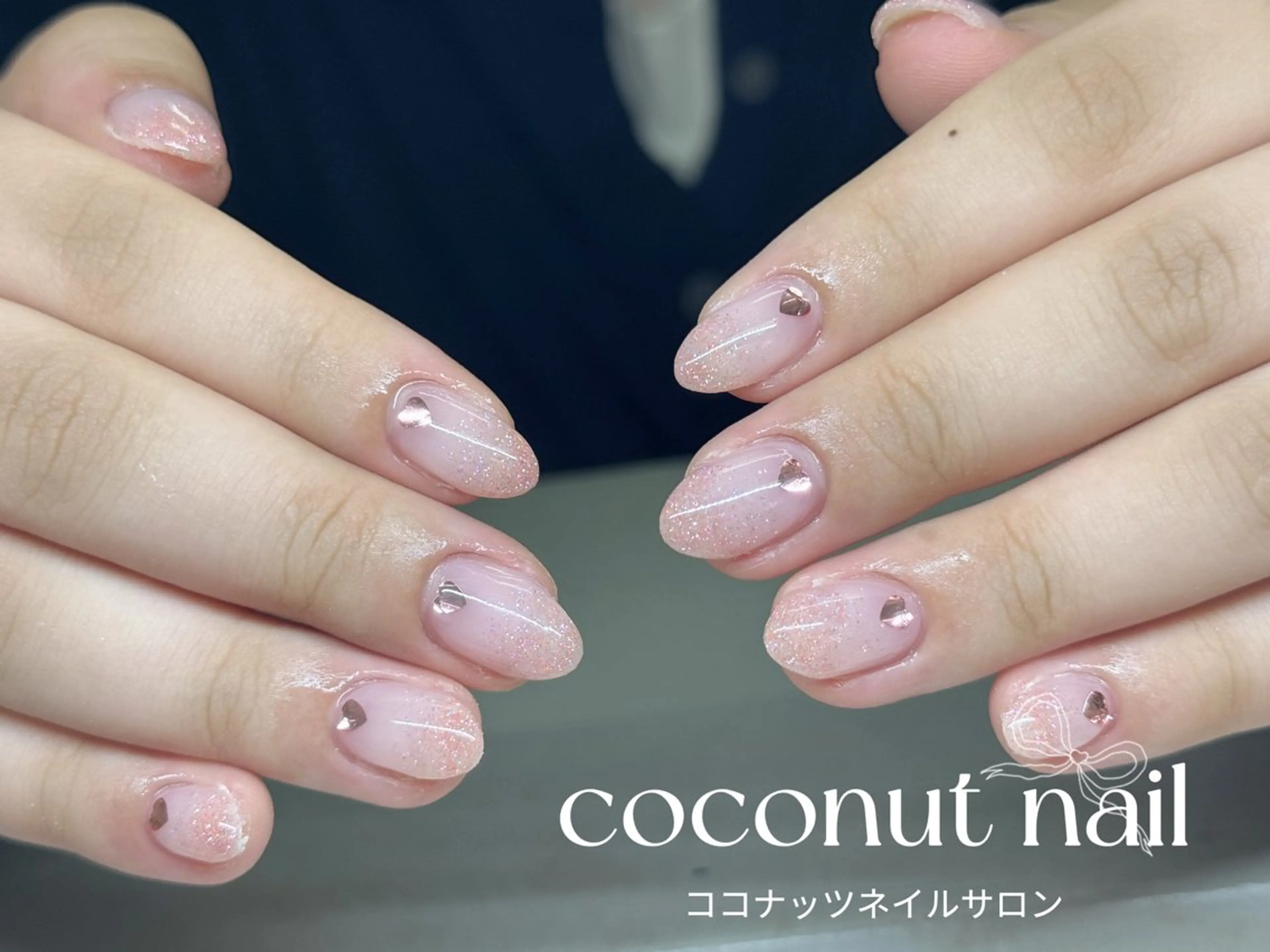 ネイル べっ甲ネイル フレンチネイル キラキラネイル マグネットネイル 大理石ネイル(マーブル) ハンドネイル 神田 ココナッツのネイルデザイン