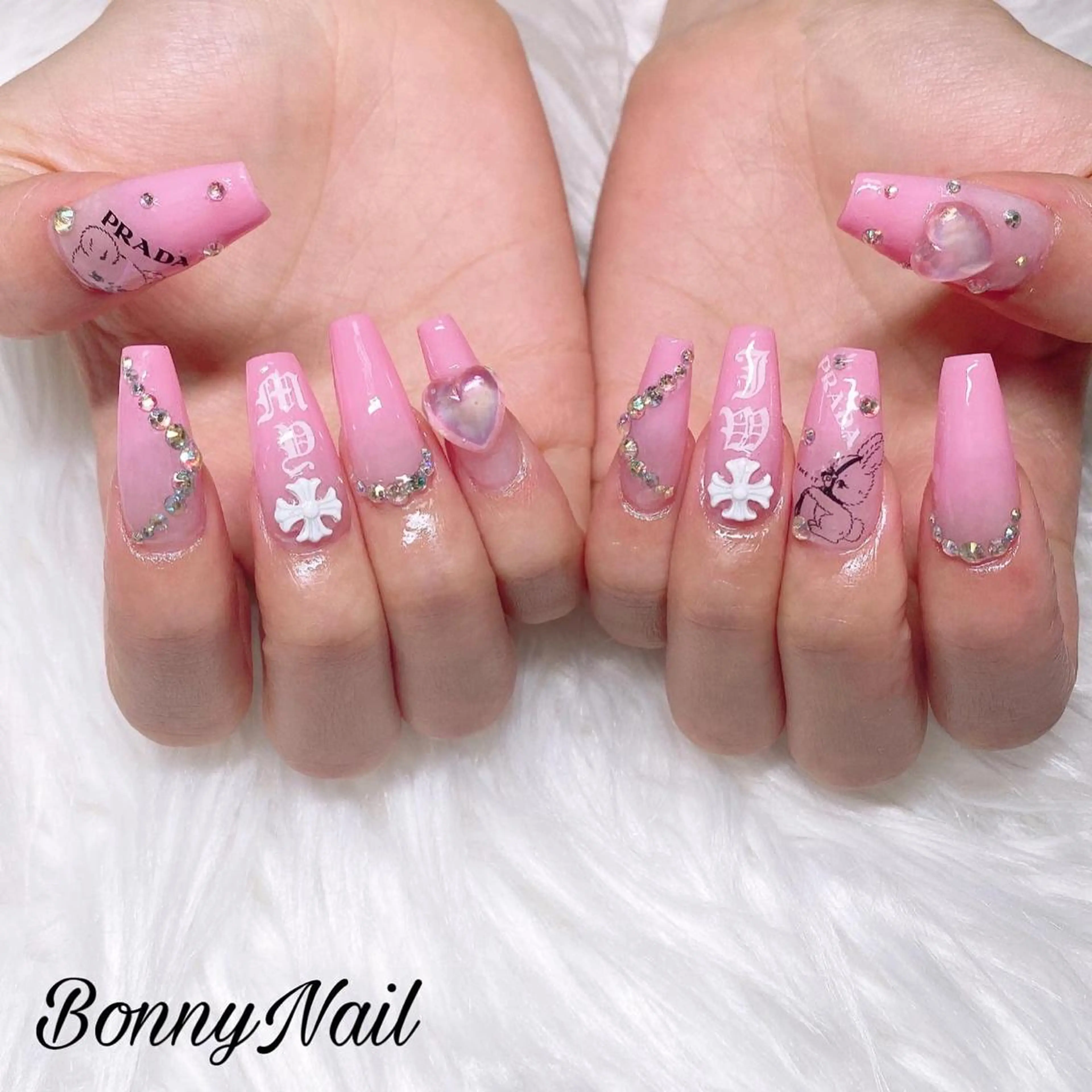 ネイル 長さ出し ネイルチップ Bonny Nailのネイルデザイン