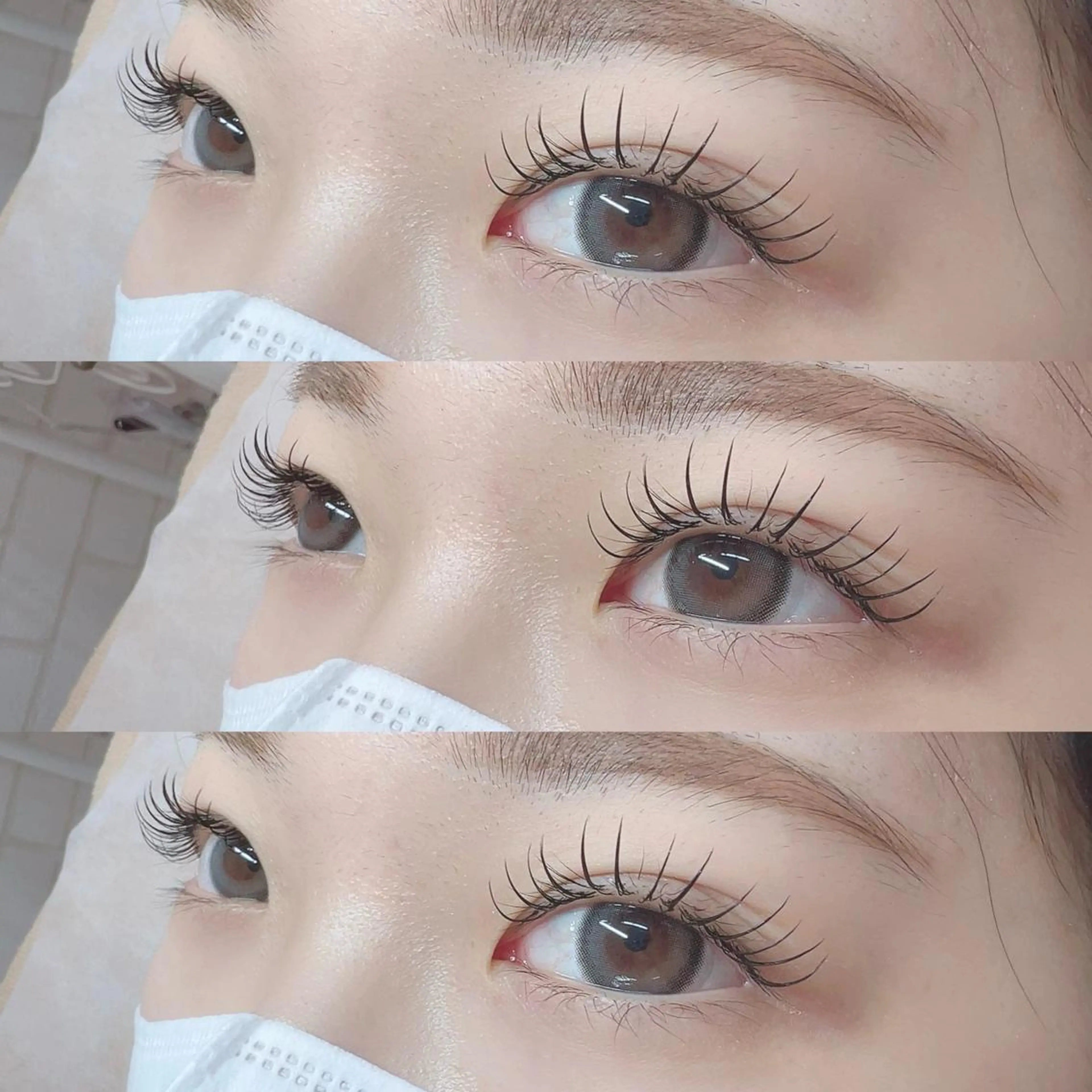 30分で完了 フラットラッシュ リペア 40本【ブラウン変更+500】の写真