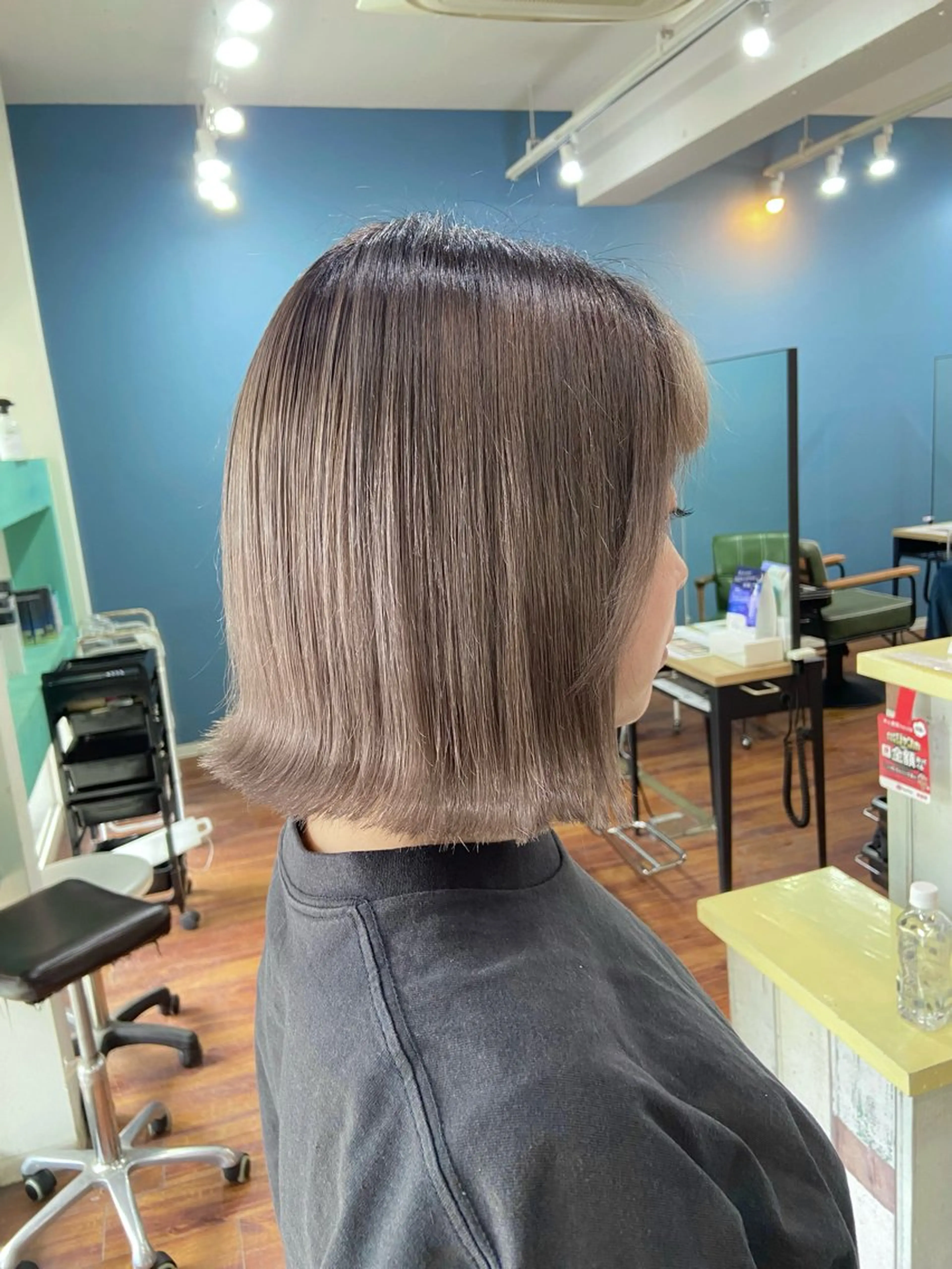 ミディアム カラー 髪質改善/透明感 カラー/西川奈穂のヘアスタイル