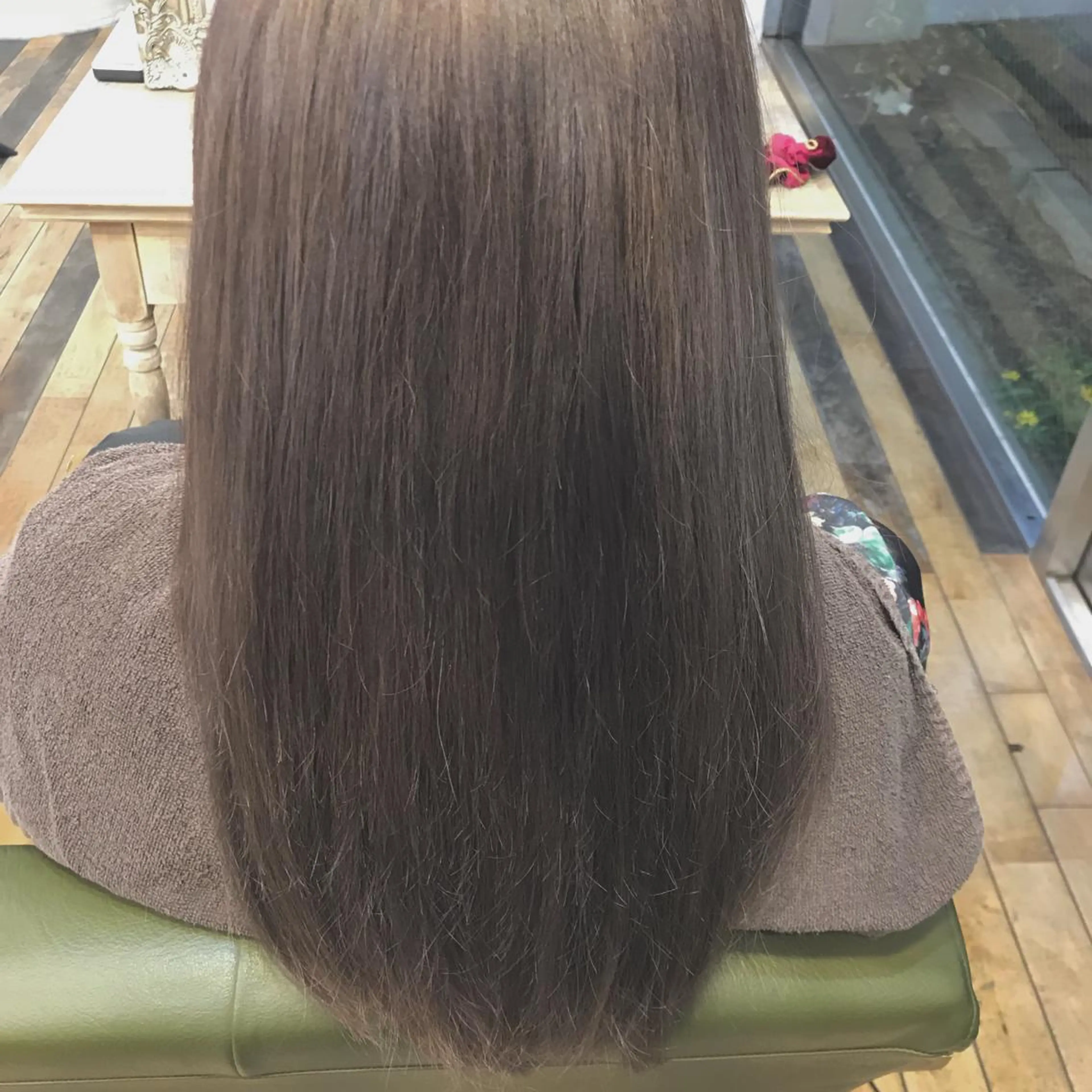 ロング カラー アッシュ ラベンダーカラー ラベンダーアッシュ 寺尾 迅平のヘアスタイル