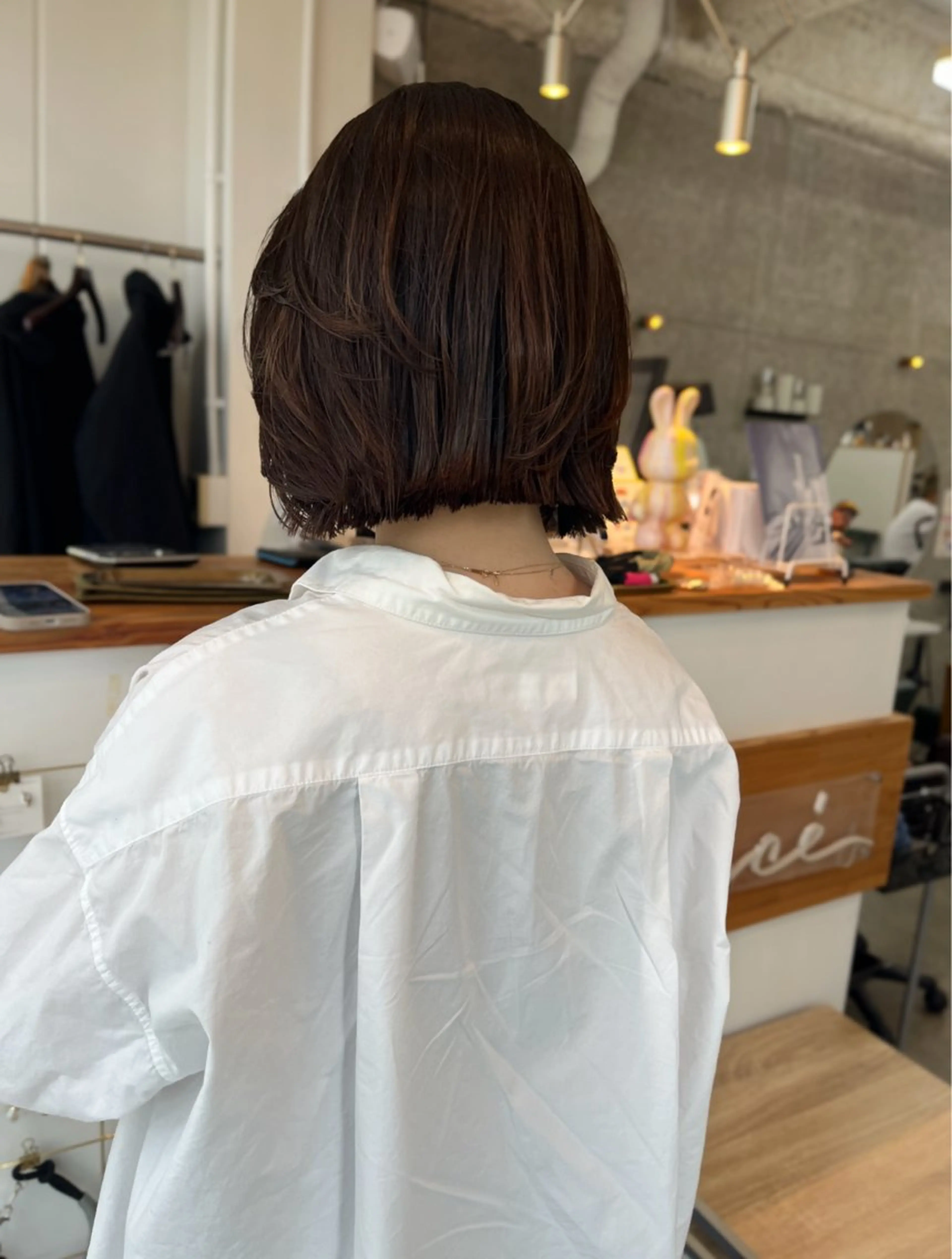 ショート ボブレイヤー ボブ レイヤーカット Merci Ayumiのヘアスタイル