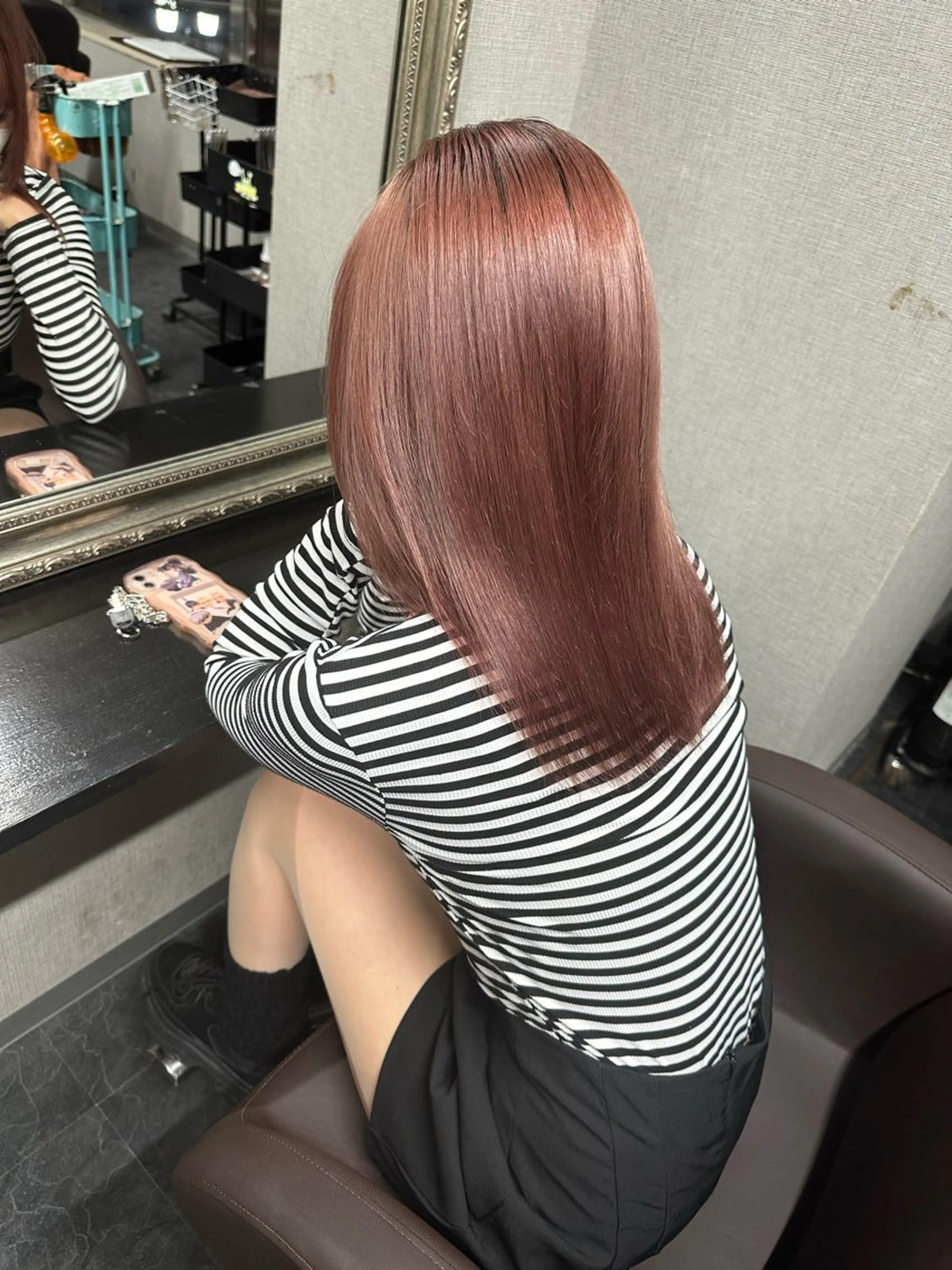 ミディアム カラー Selenehair 三条本店のヘアスタイル