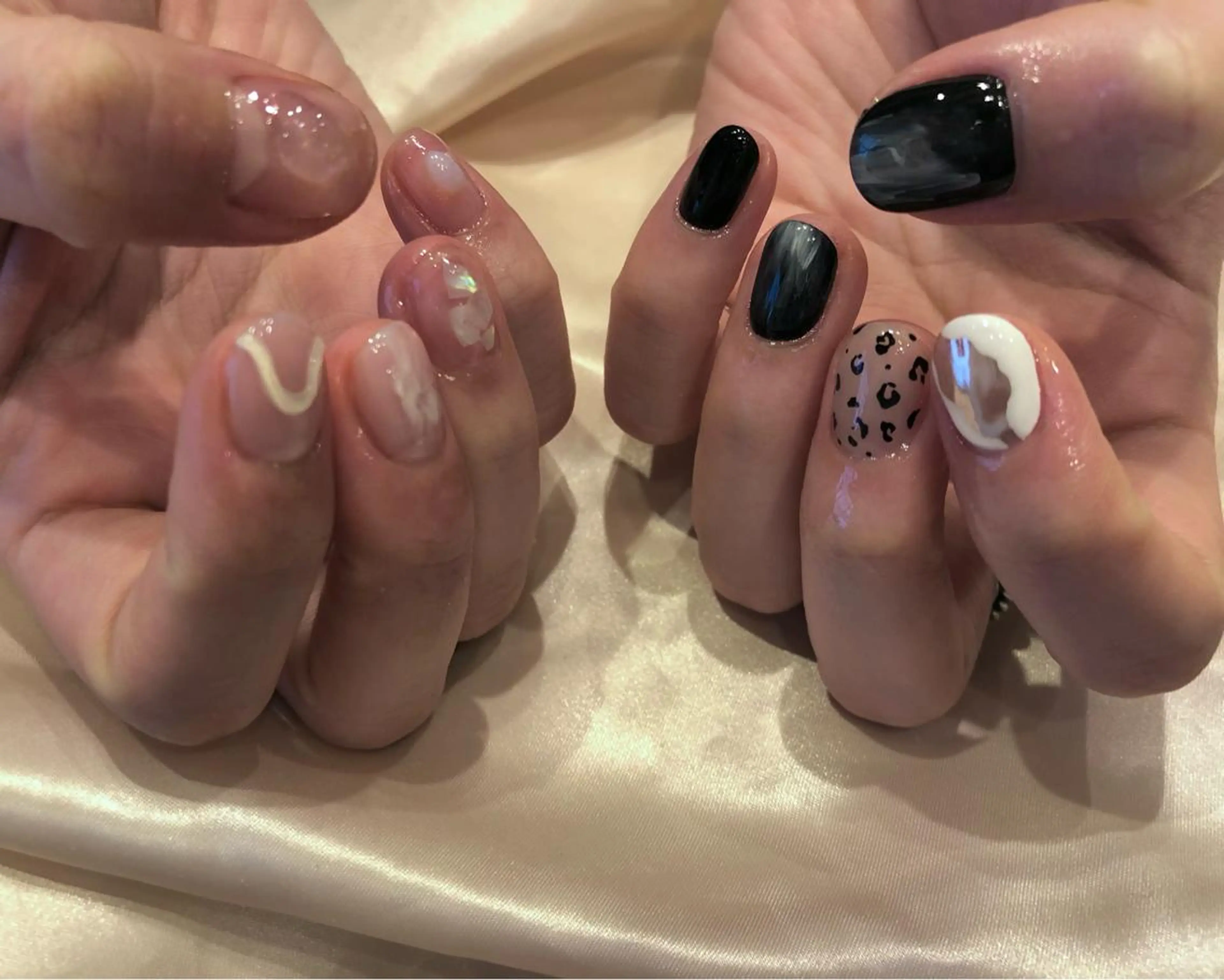 ネイル パラあり！フィルイン 美フォルムのネイルデザイン