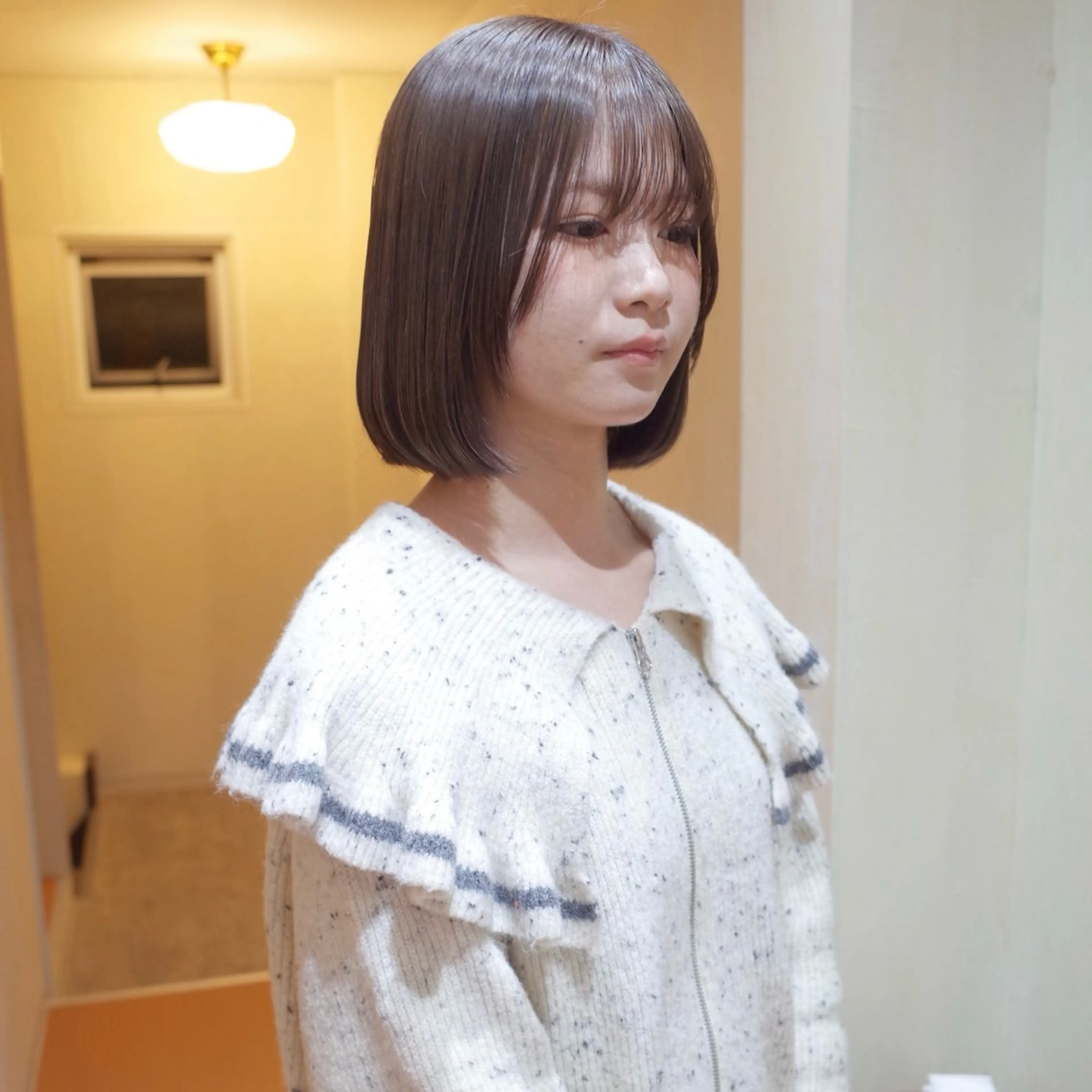 ミディアム カラー ベージュカラー ヘーゼル ヘアカラー カラーモデル fon▶山田 悠華のヘアスタイル