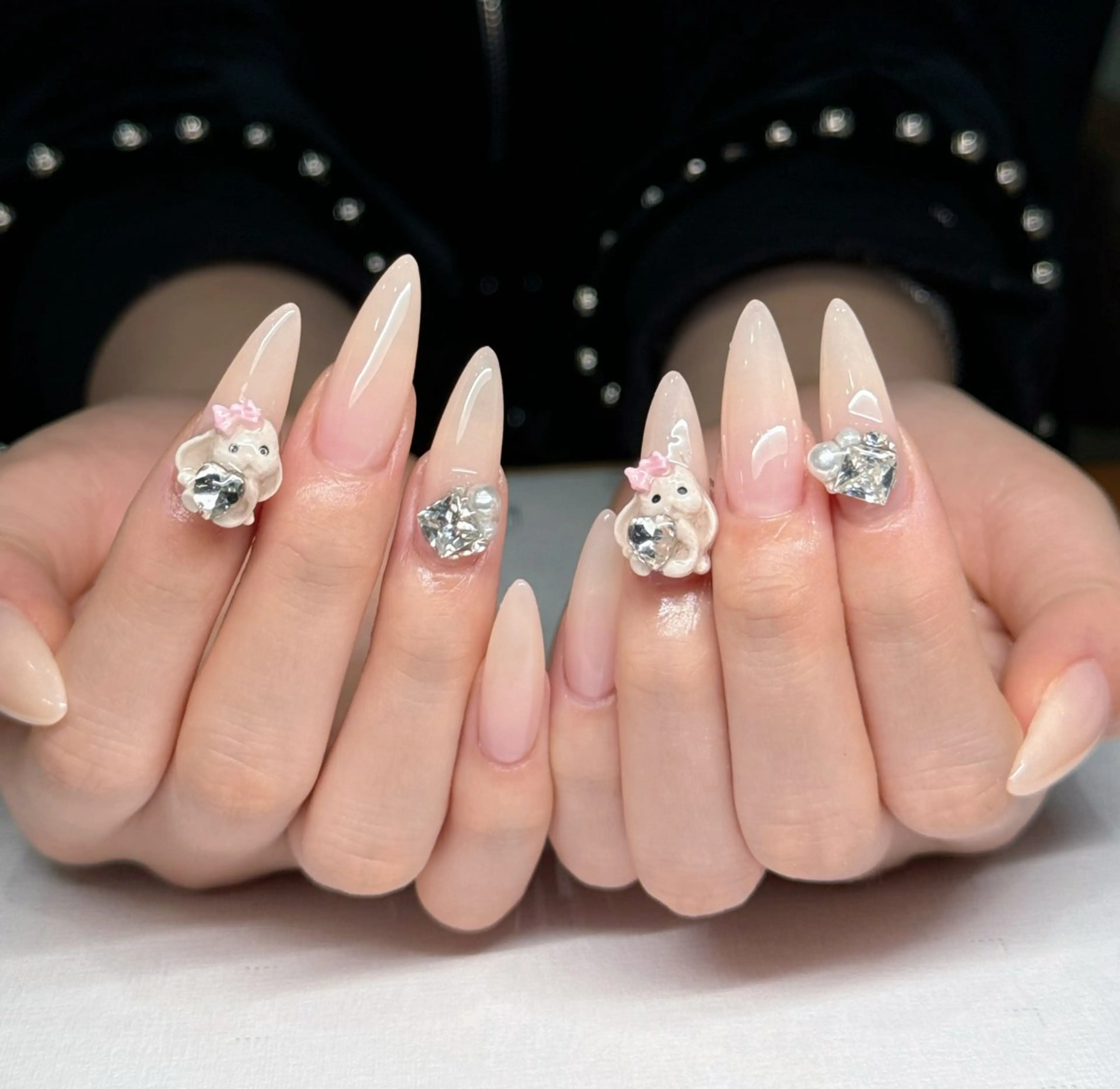 ネイル ジェルネイル マグネットネイル ニュアンスネイル シンプルネイル 冬ネイル ハンドネイル MILO 168 池袋のネイルデザイン