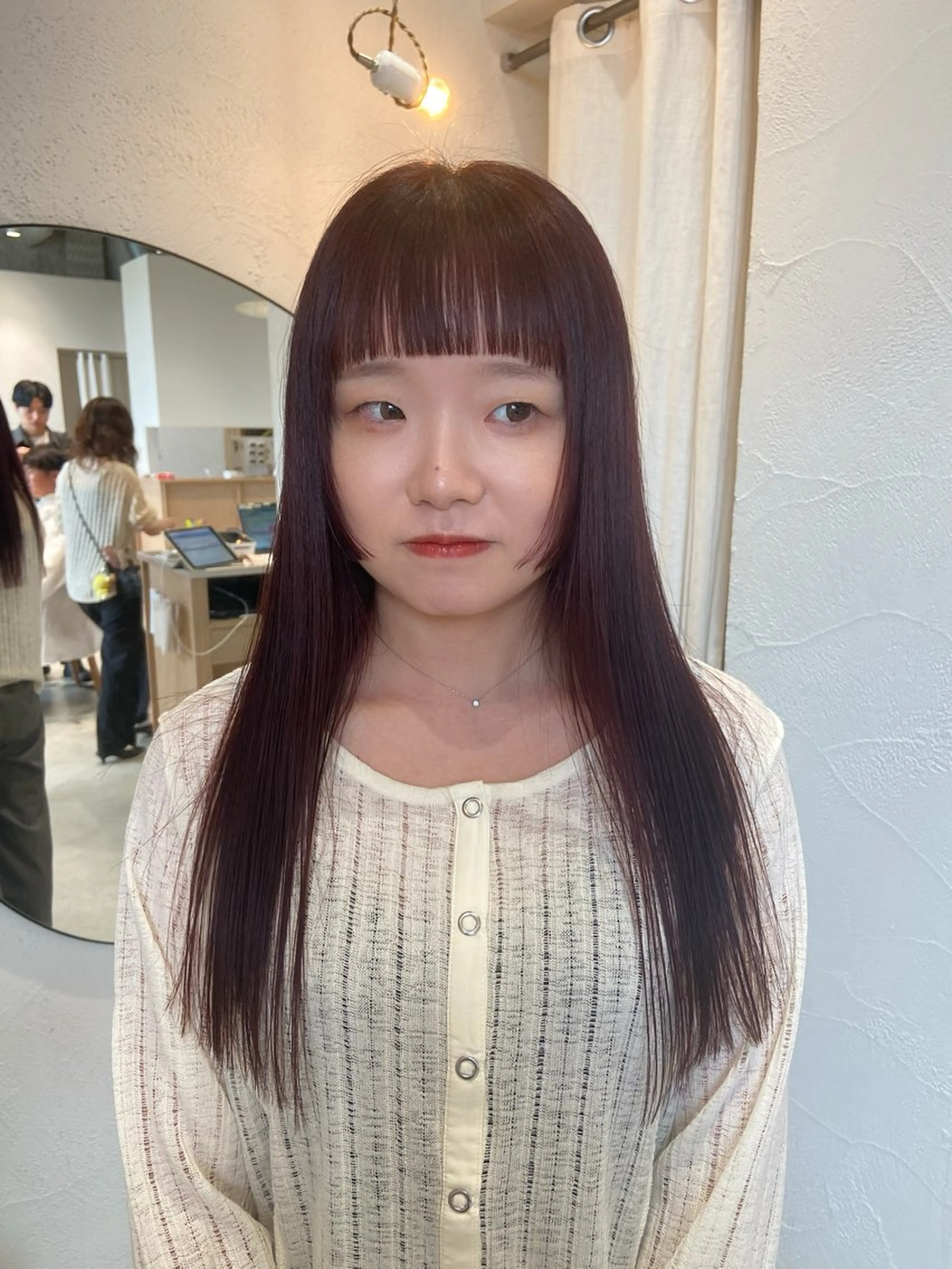 ロング カット ヘアカラー トリートメント 石川 瑠琉のヘアスタイル