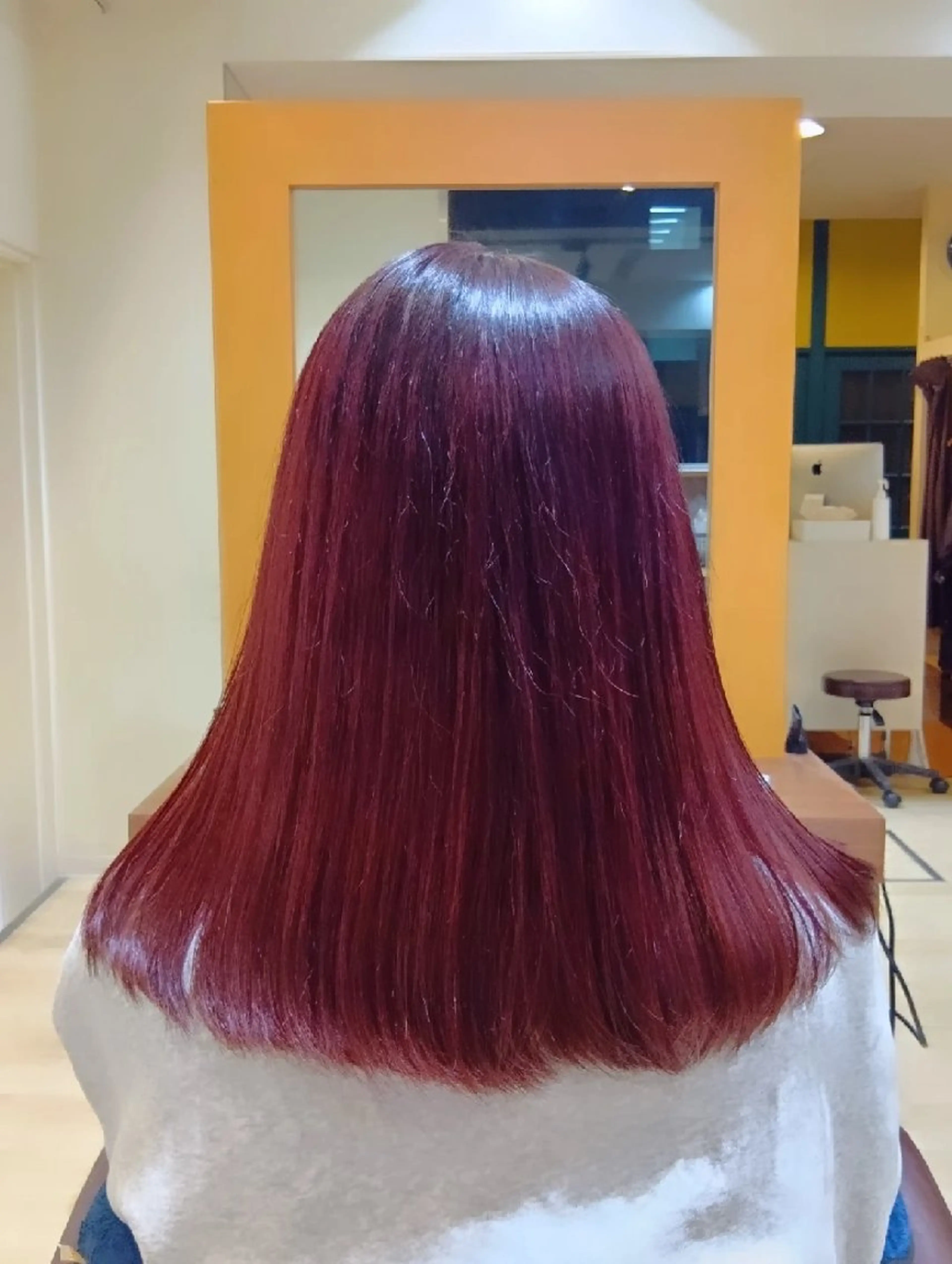 カラー ブリーチ レッドカラー ヘアカラー トリートメント 小林暢🌟Orque 髪質改善サロン🌙のヘアスタイル