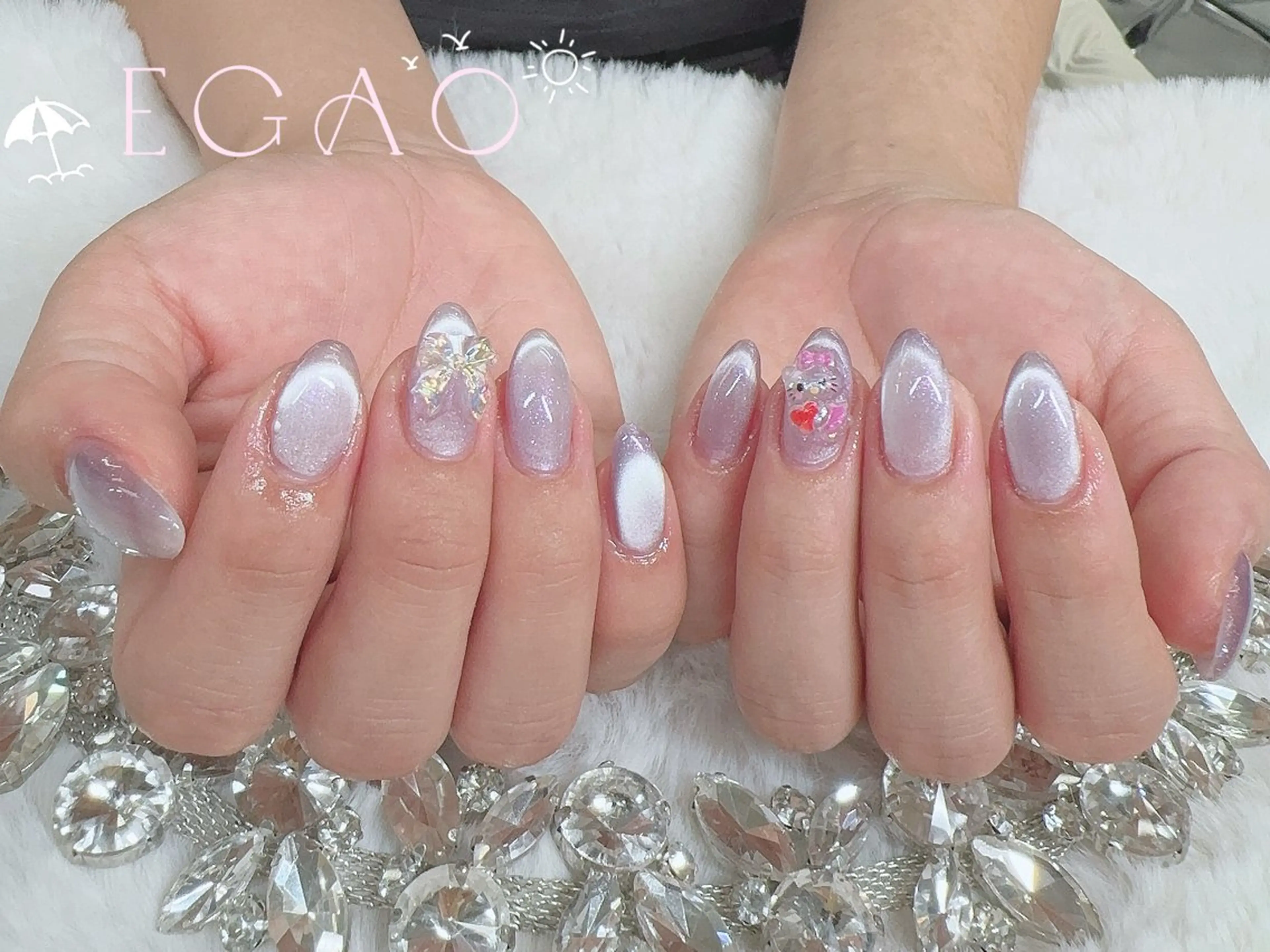 ネイル アートネイル フットネイル フレンチネイル ジェルネイル グラデーション ハンドネイル Egao Nail錦糸町店のネイルデザイン