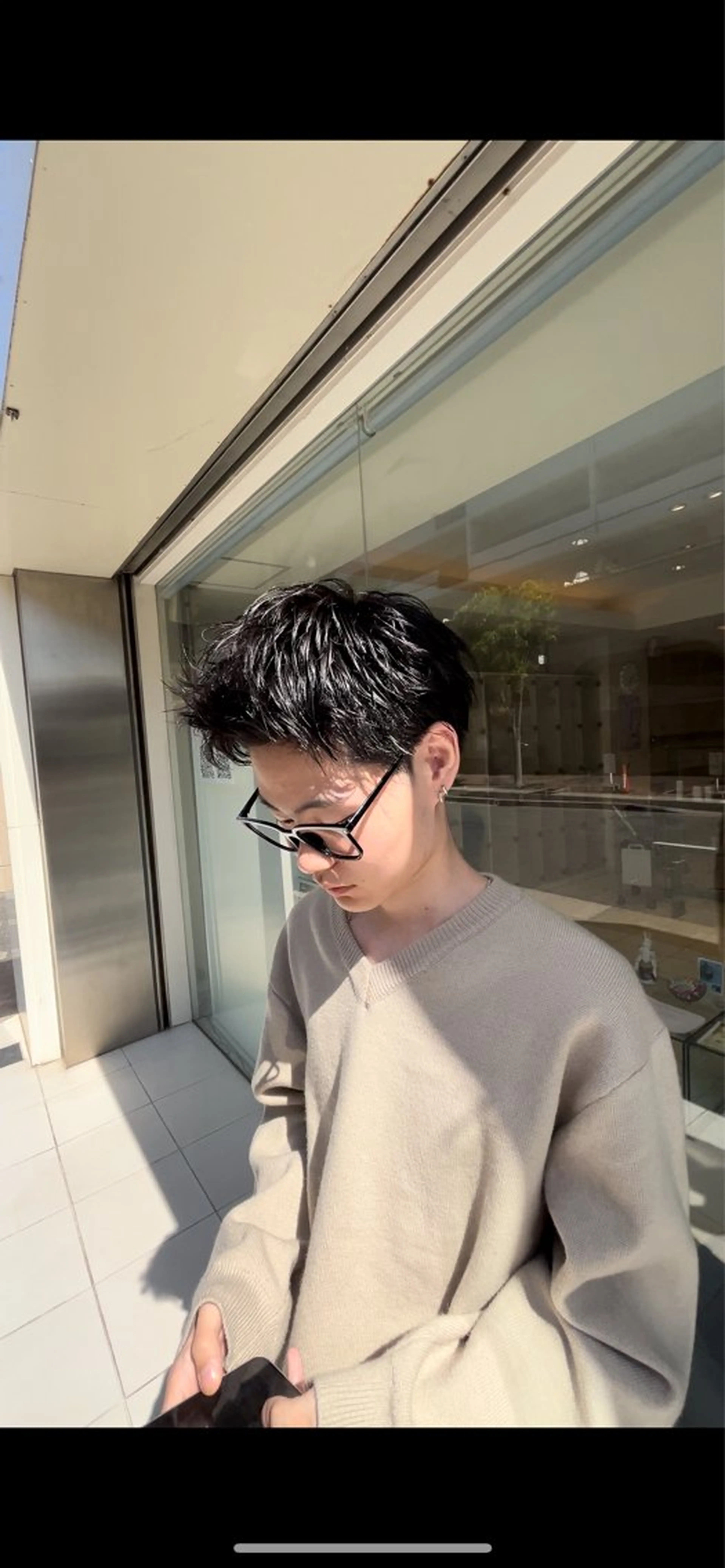 ショート パーマ メンズパーマ 副店長ユウタのヘアスタイル