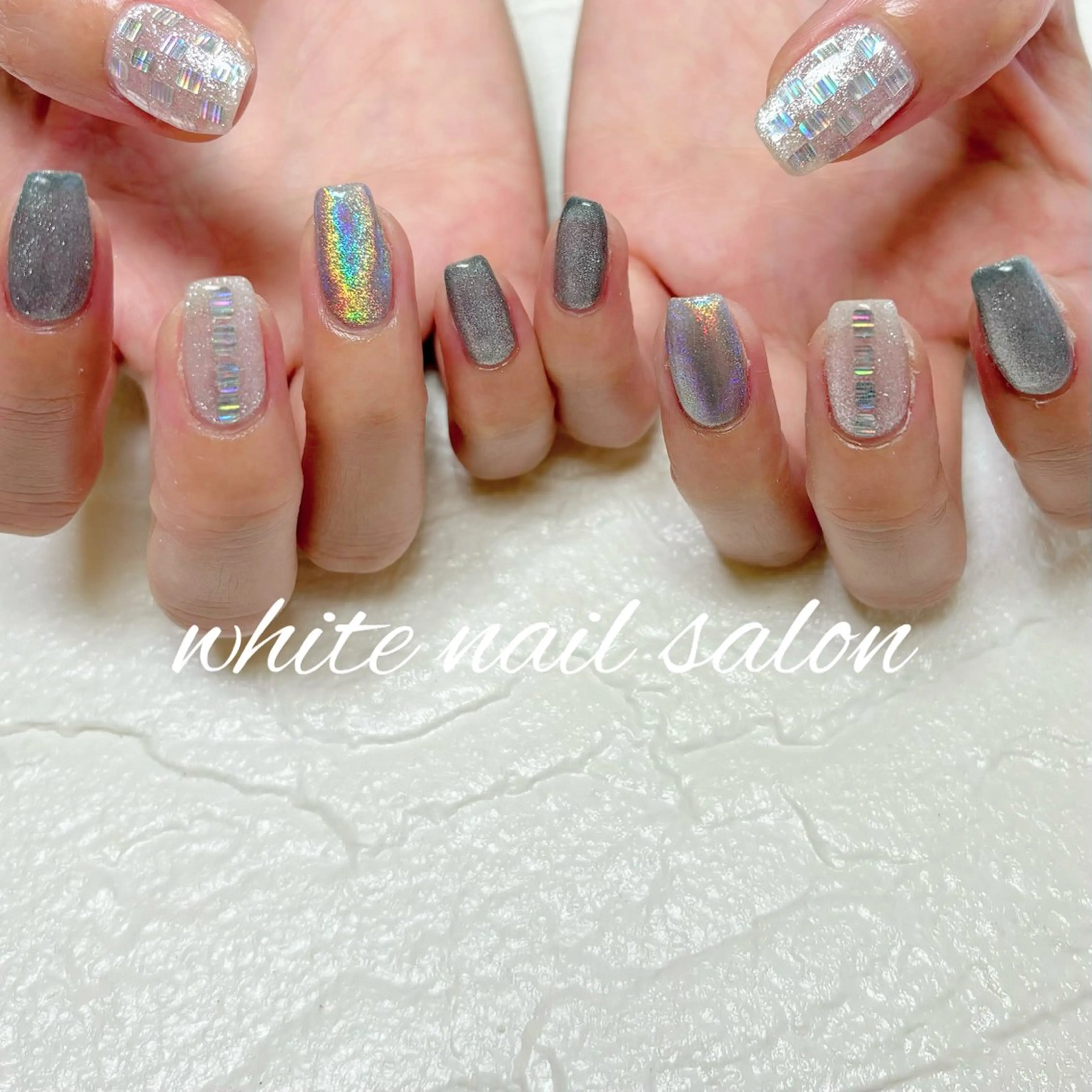ネイル ホワイト ハンドネイル white nail salonのネイルデザイン