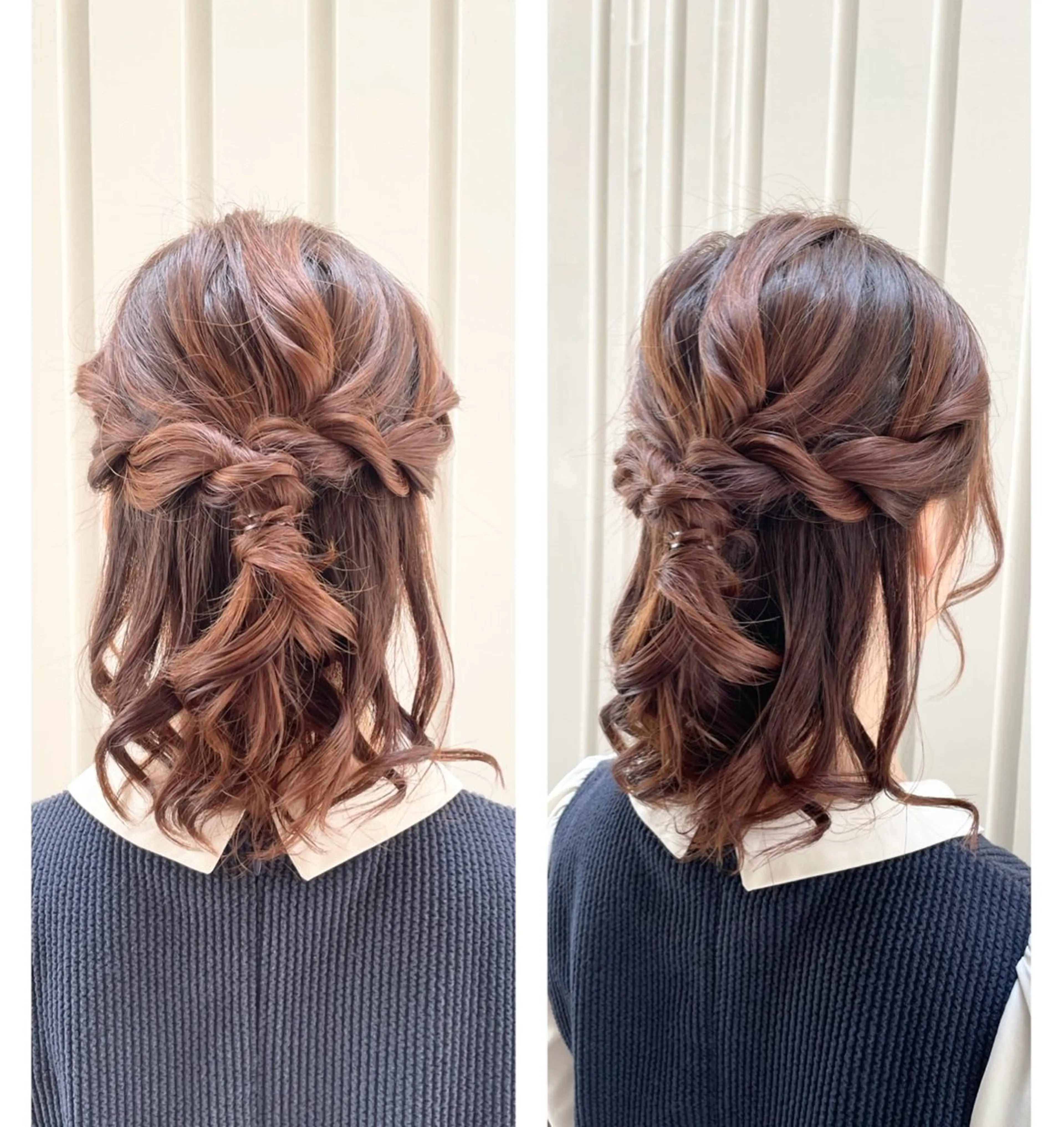 ヘアアレンジ ハーフアップ MIKU ナチュラルヘア✂️✨のヘアスタイル