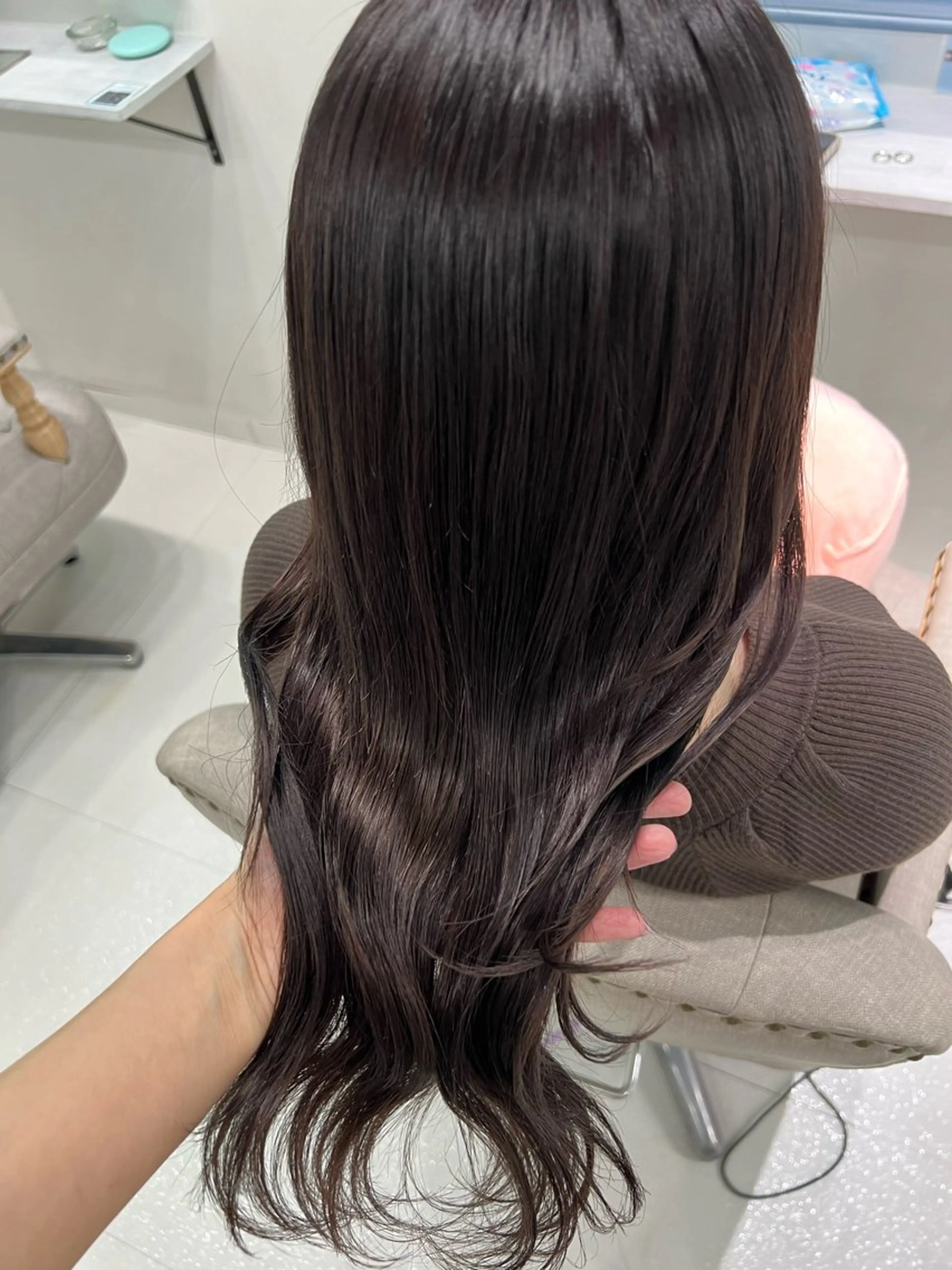 セミロング アッシュ 韓国/アイドルヘア 🎀みづきのヘアスタイル