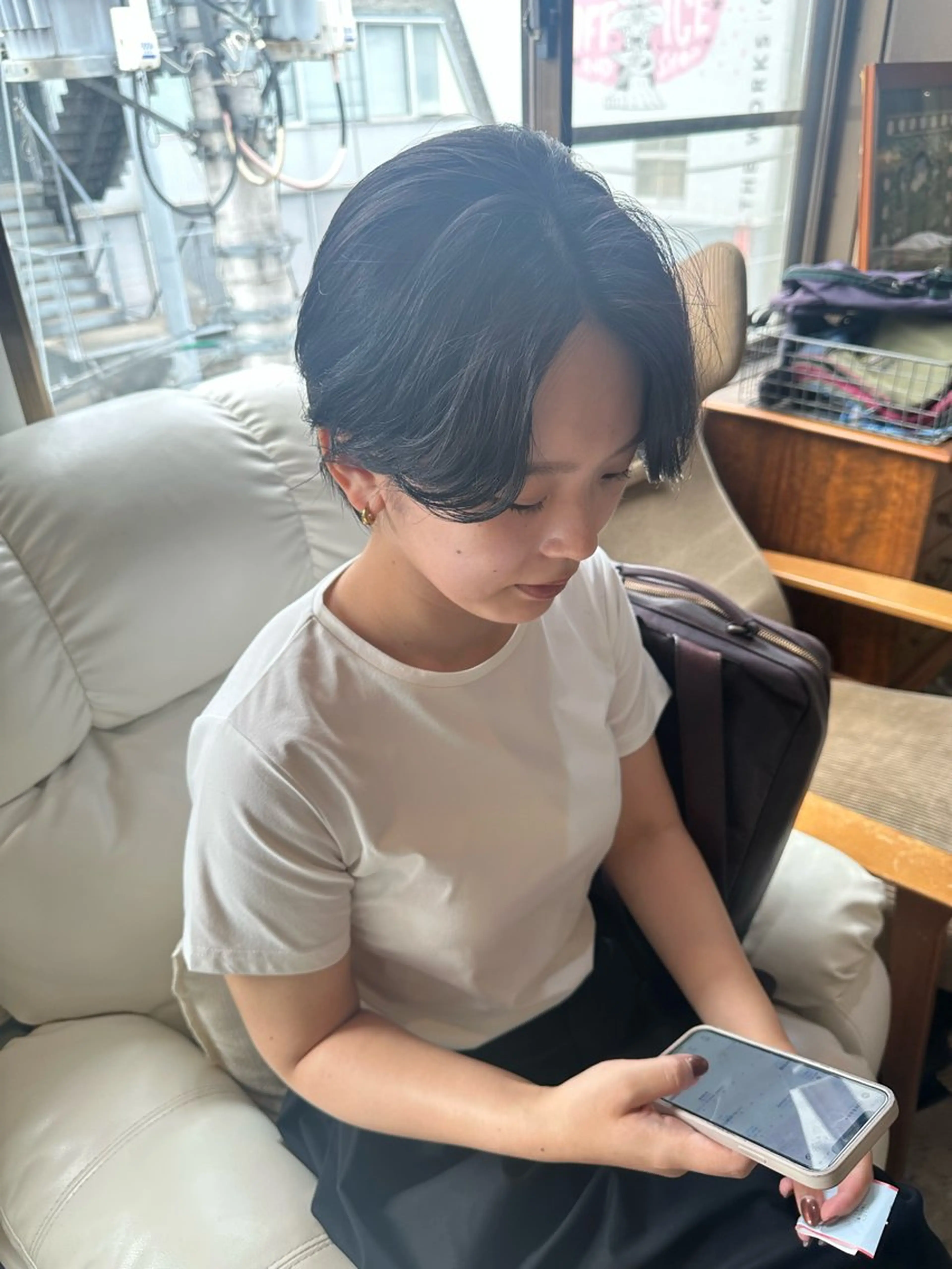 ショート カット ヘアカラー トリートメント ナチュラル/レイヤー 磯飛⭐️慎之介のヘアスタイル