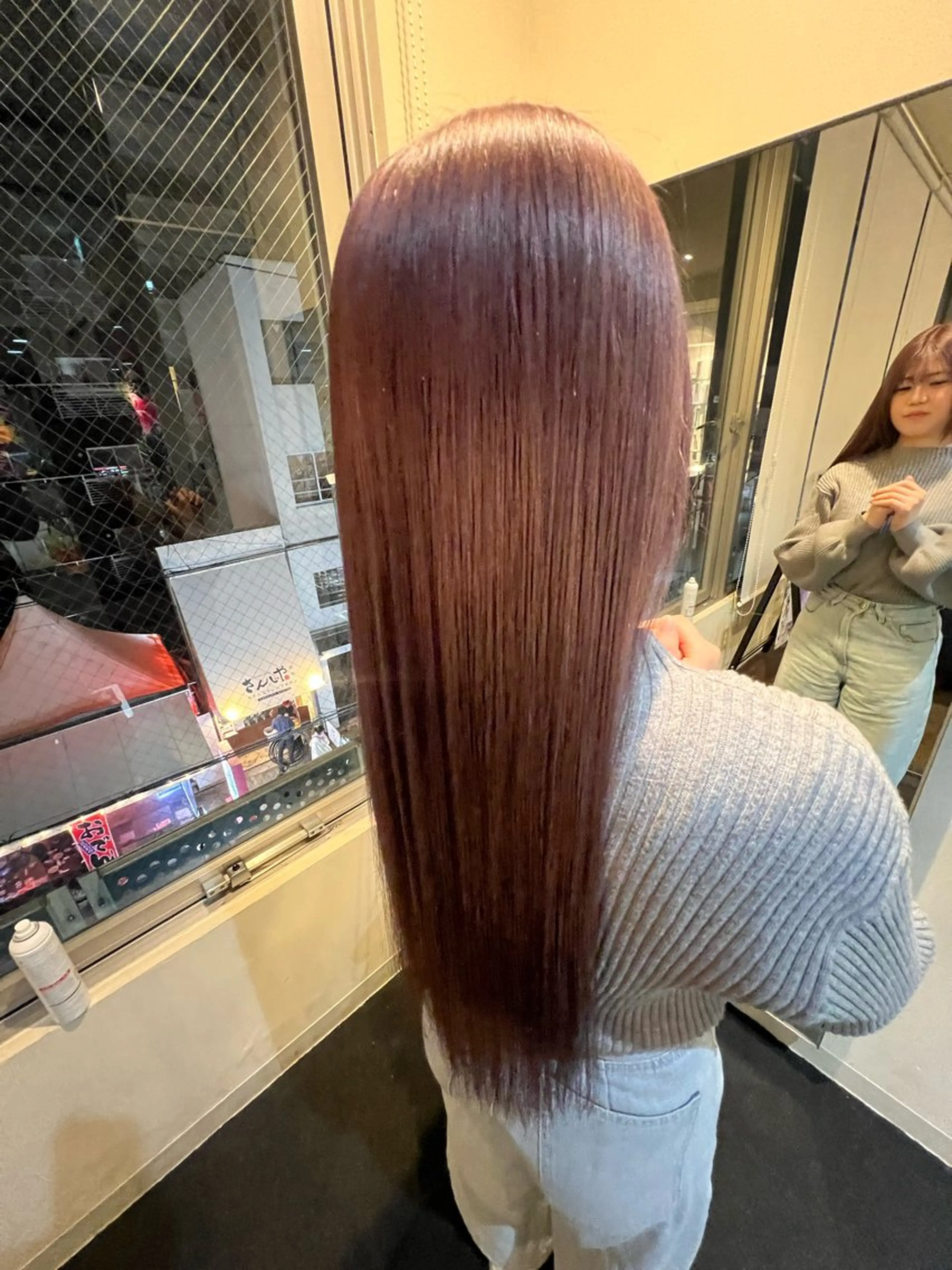 ロング カラー ダブルカラー ラベンダーカラー ラベンダーピンク ピンクカラー ロング ヘアカラー 高田 羊真のヘアスタイル