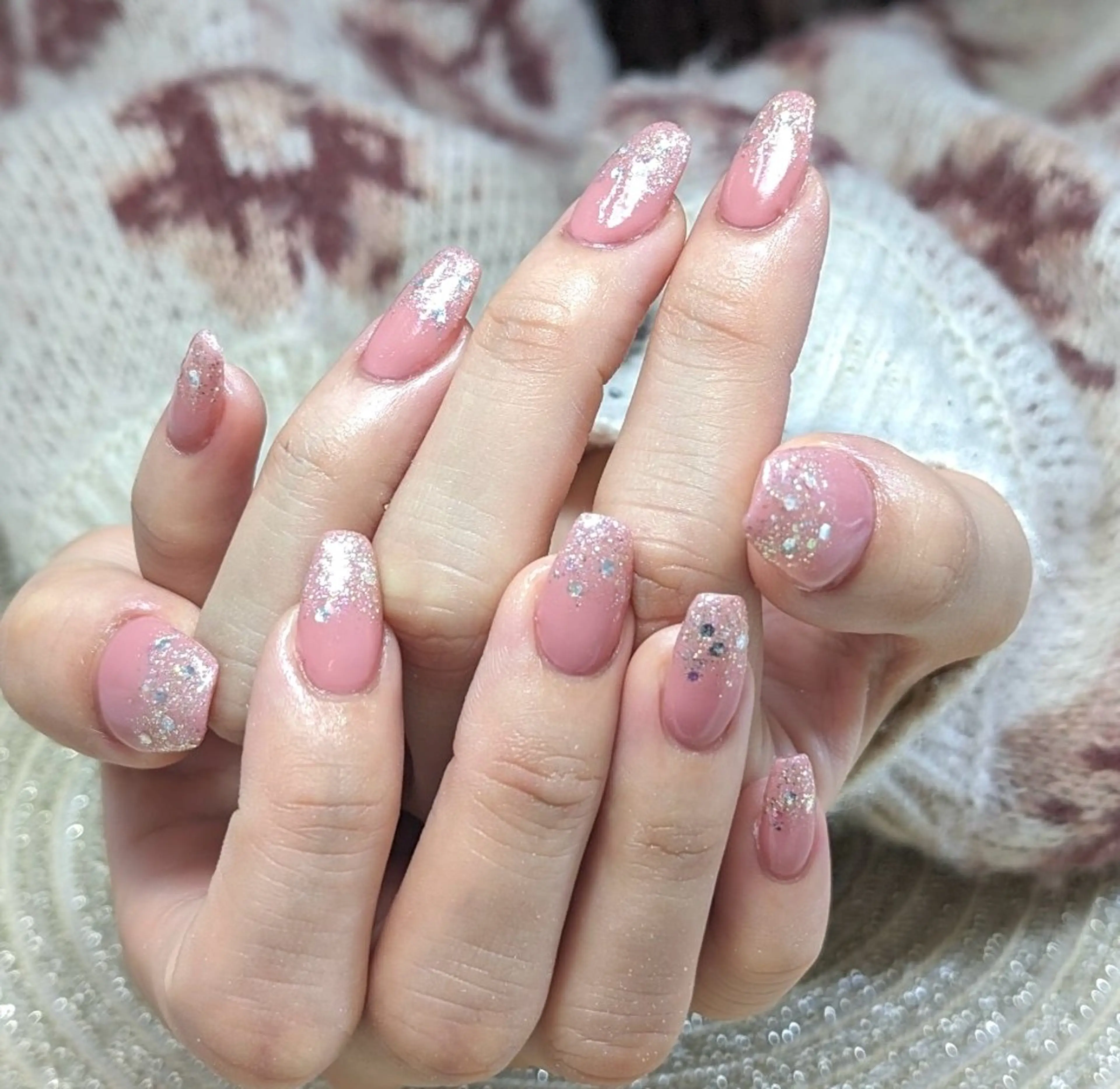 ネイル ラメ(グリッター) ラメグラデーション moa nailのネイルデザイン