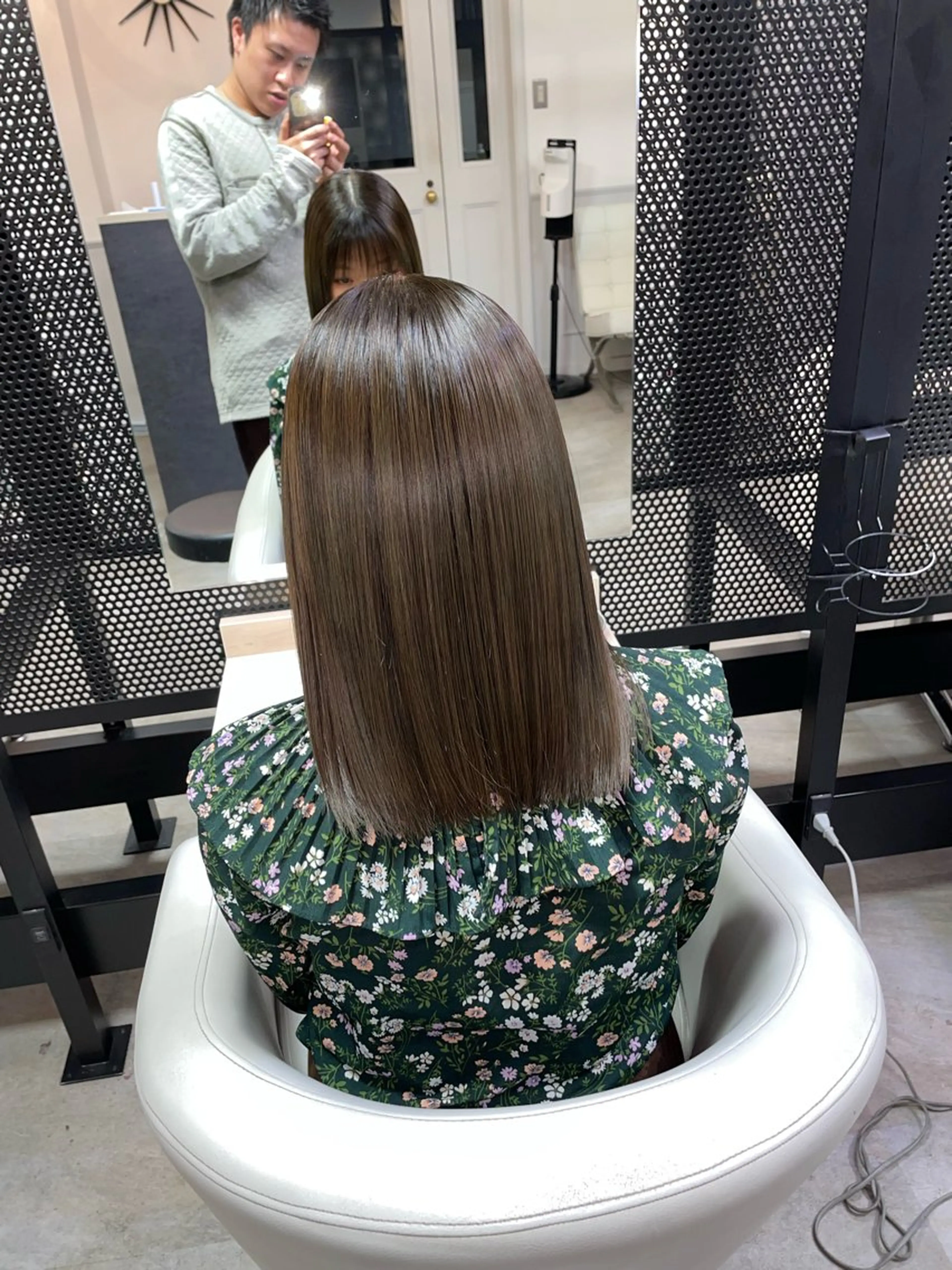 セミロング カラー トリートメント カット ヘアカラー トリートメント girly/ヘア メイクMitsukiのヘアスタイル