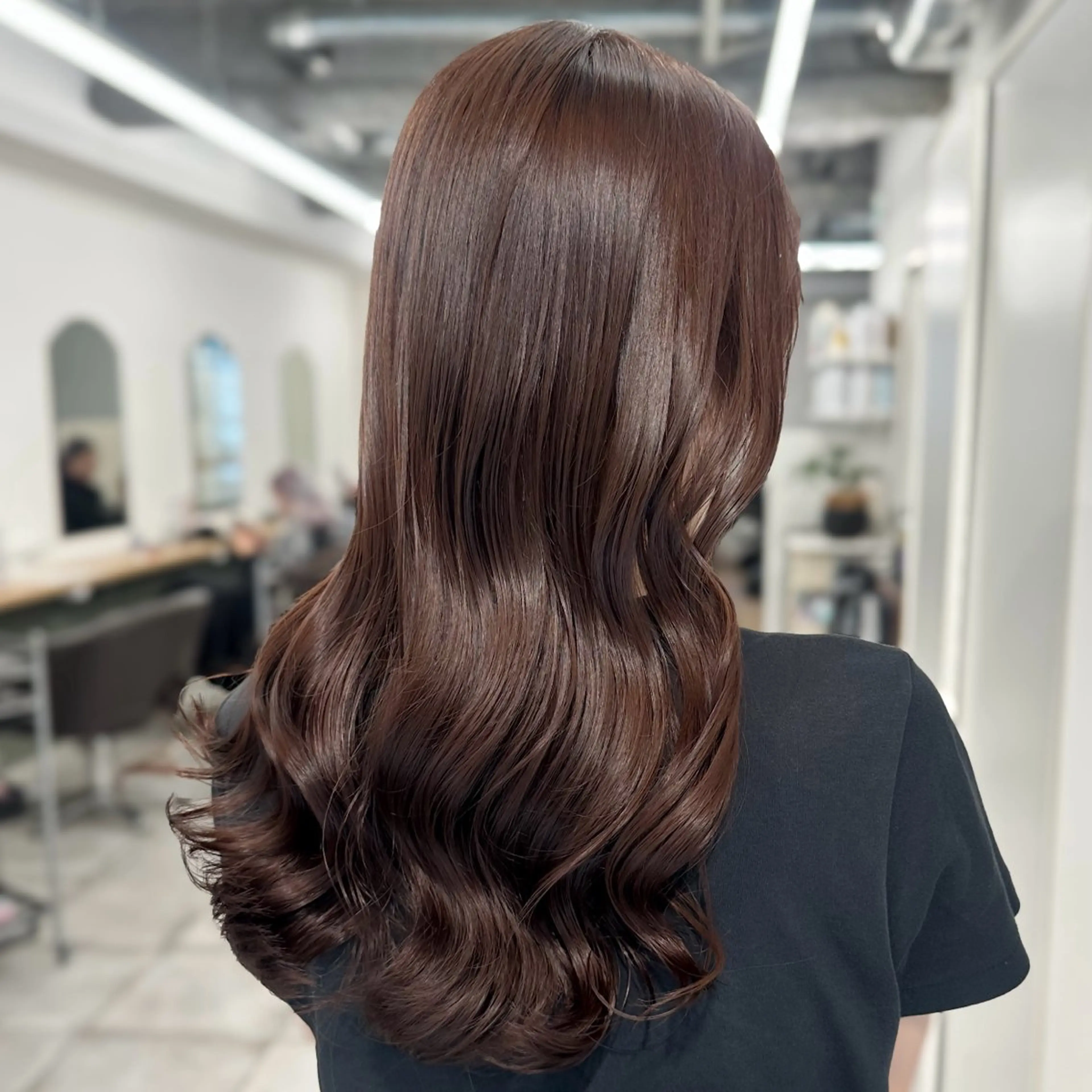 セミロング カラー カット ヘアカラー トリートメント ブリーチなし/レイヤ ー特化🌈Tommyのヘアスタイル