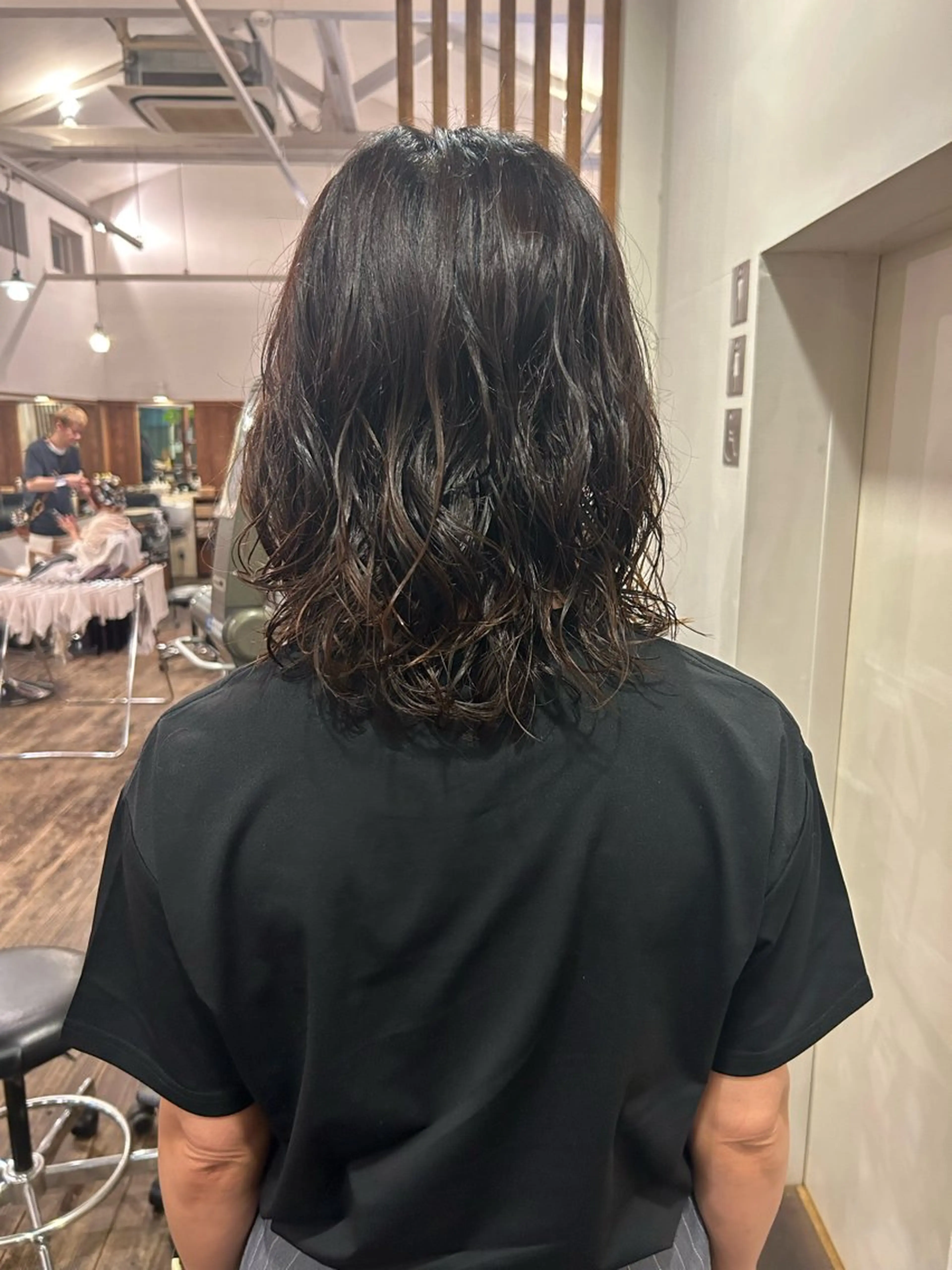 ミディアム ミディアムパーマ パーマ MOK大阪梅田店 三ツ國 裕貴のヘアスタイル