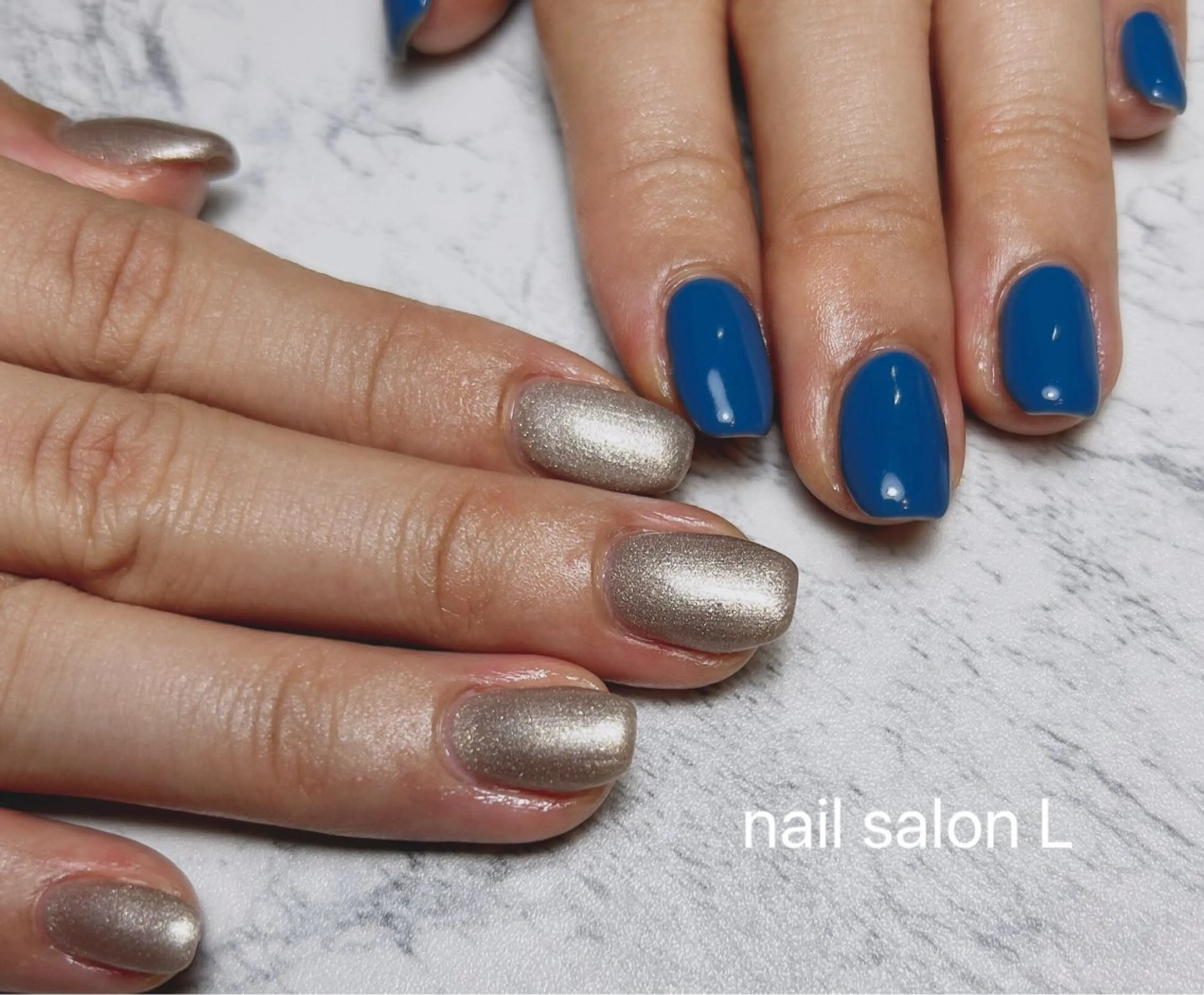 ネイル ワンカラーネイル ハンドネイル 吉川市 ネイルサロンLのネイルデザイン