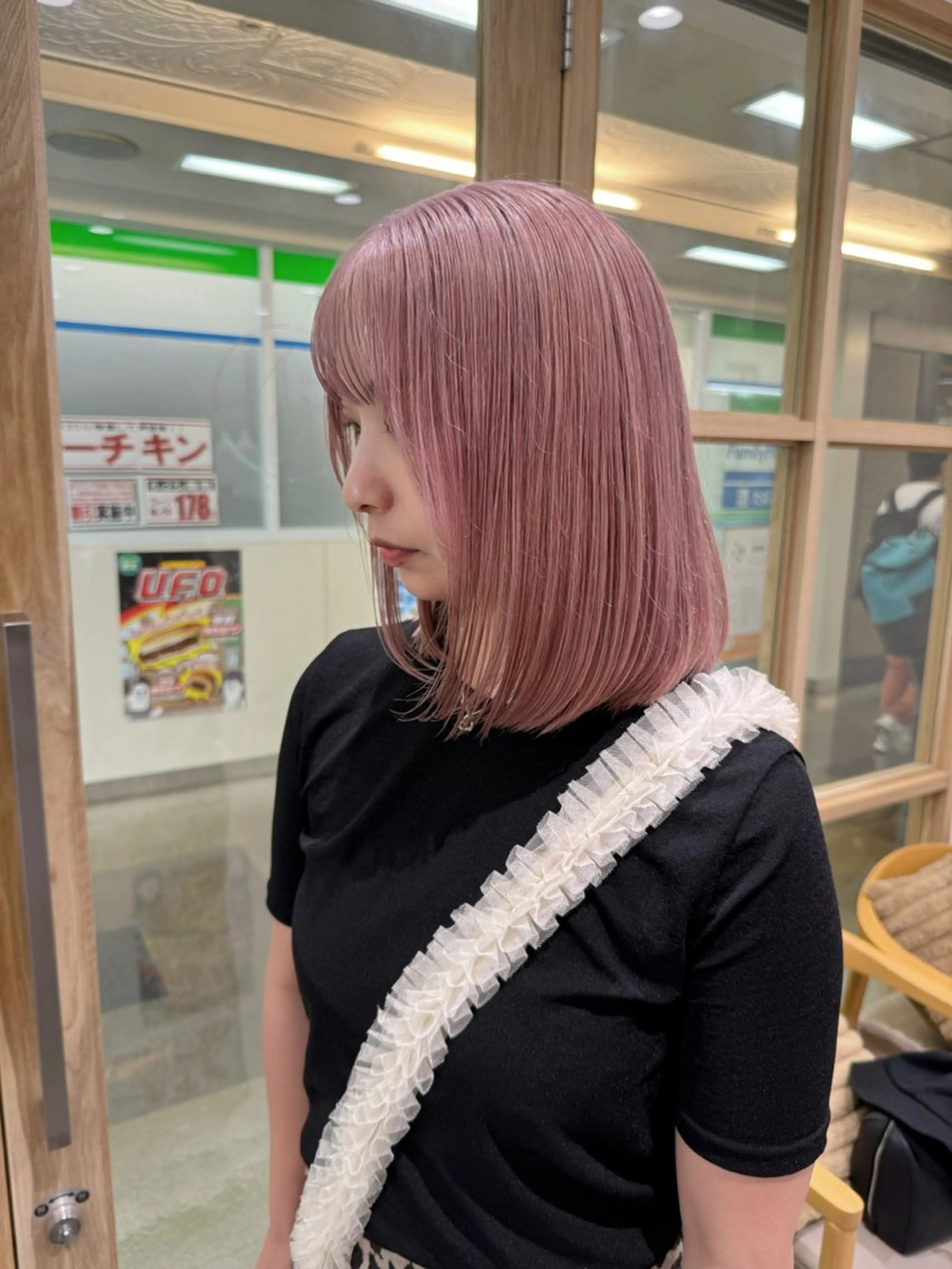 ショート カラー カット トリートメント 💛透明感ハイトーン /ブリーチ縮毛💛のヘアスタイル