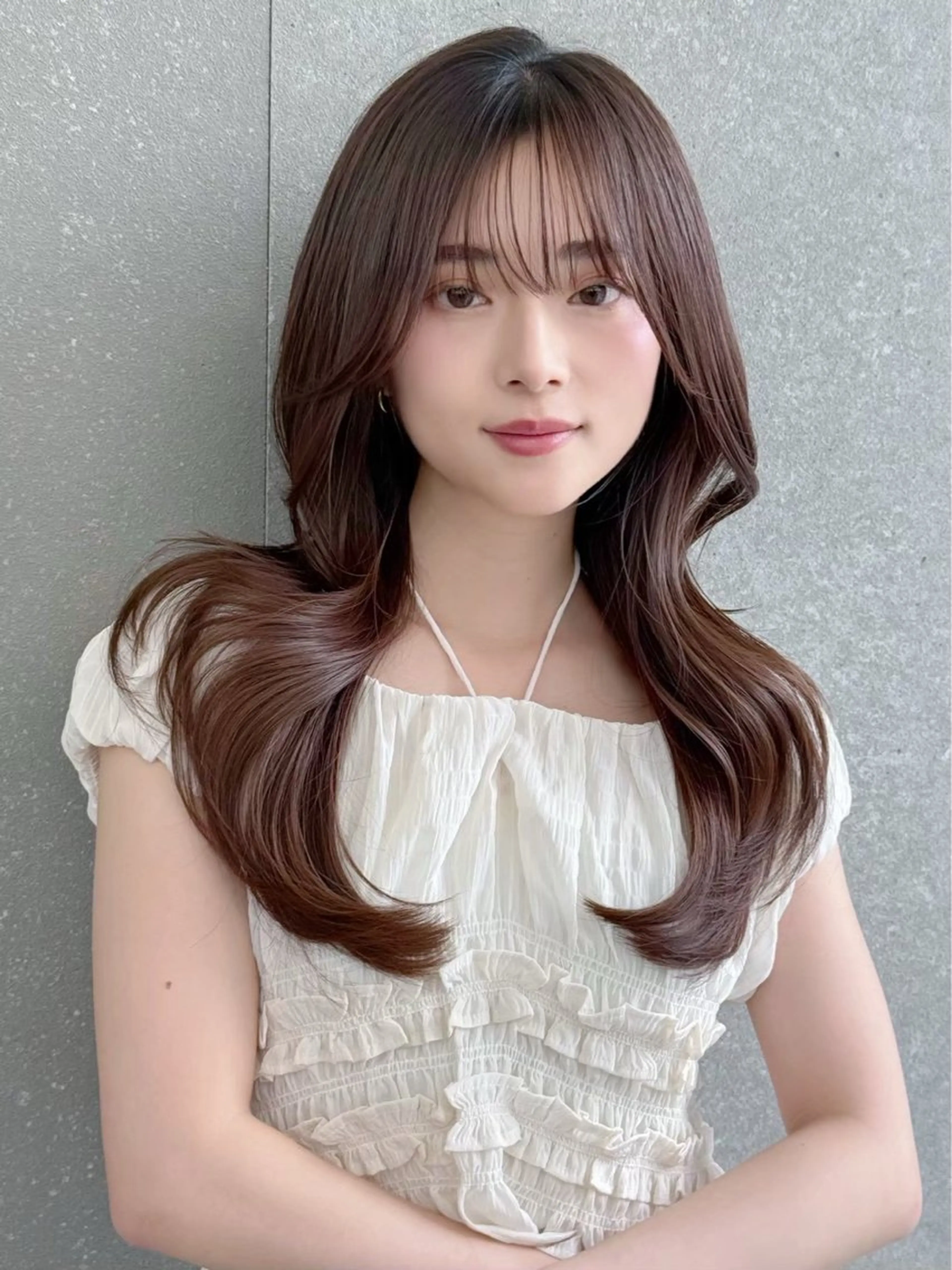 ロング カラー ヘアカラー 透明感カラー🎀立川 𝐘𝐮𝐫𝐚のヘアスタイル