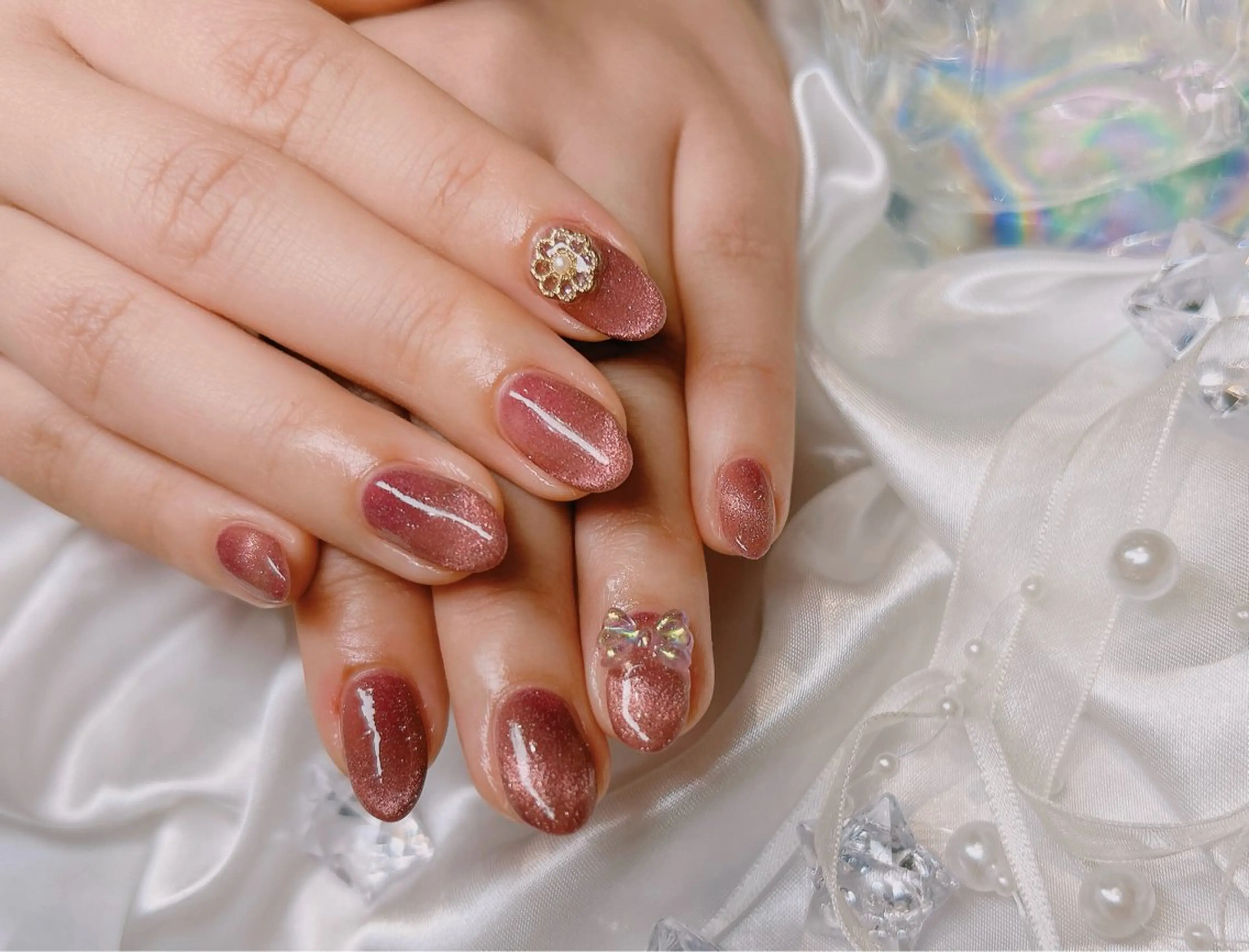 ネイル ピンク ハンドネイル junna 金山.東別院.上前津のネイルデザイン