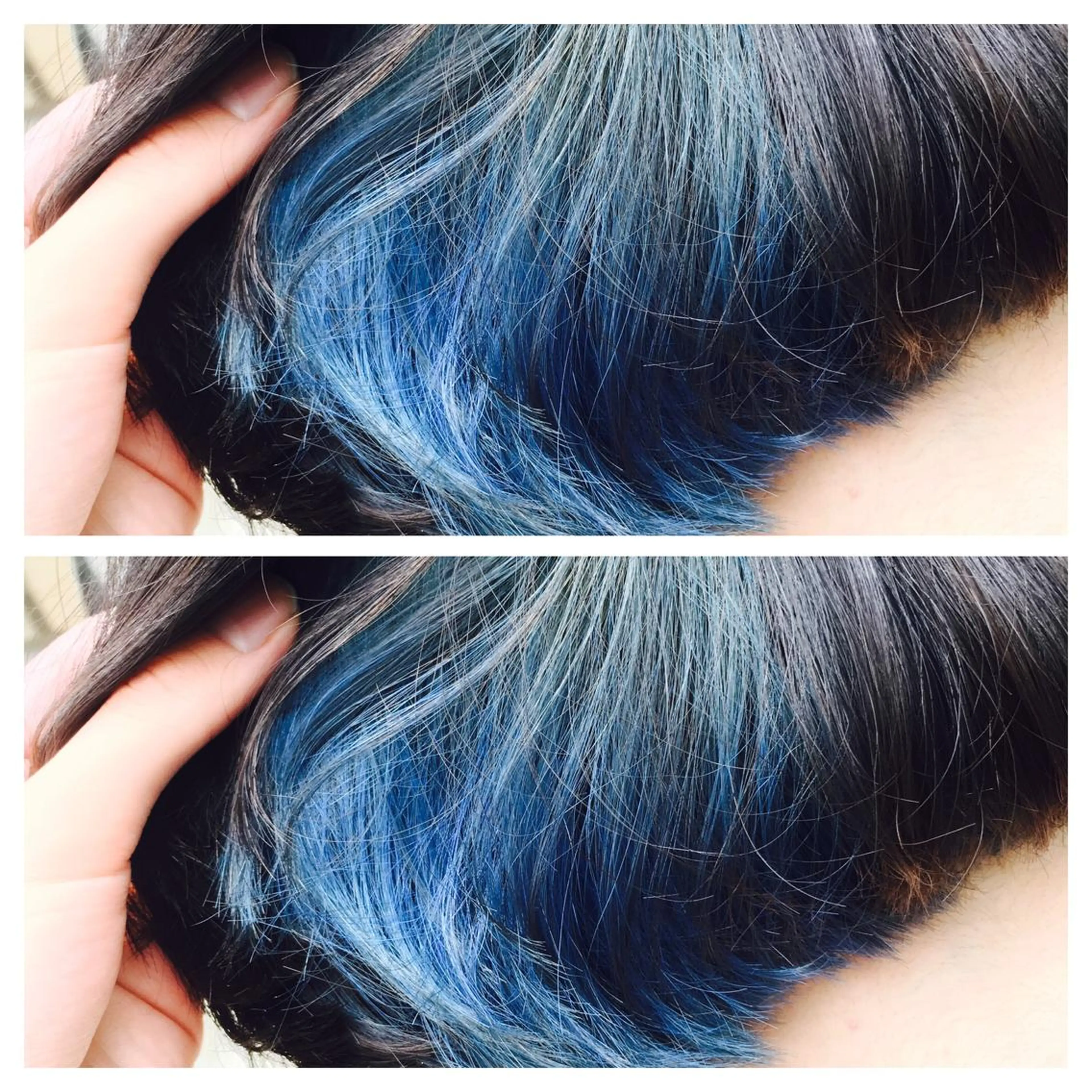 ショート カラー ブリーチ ブルーカラー インナーカラー circus by KENJE 町田店のヘアスタイル