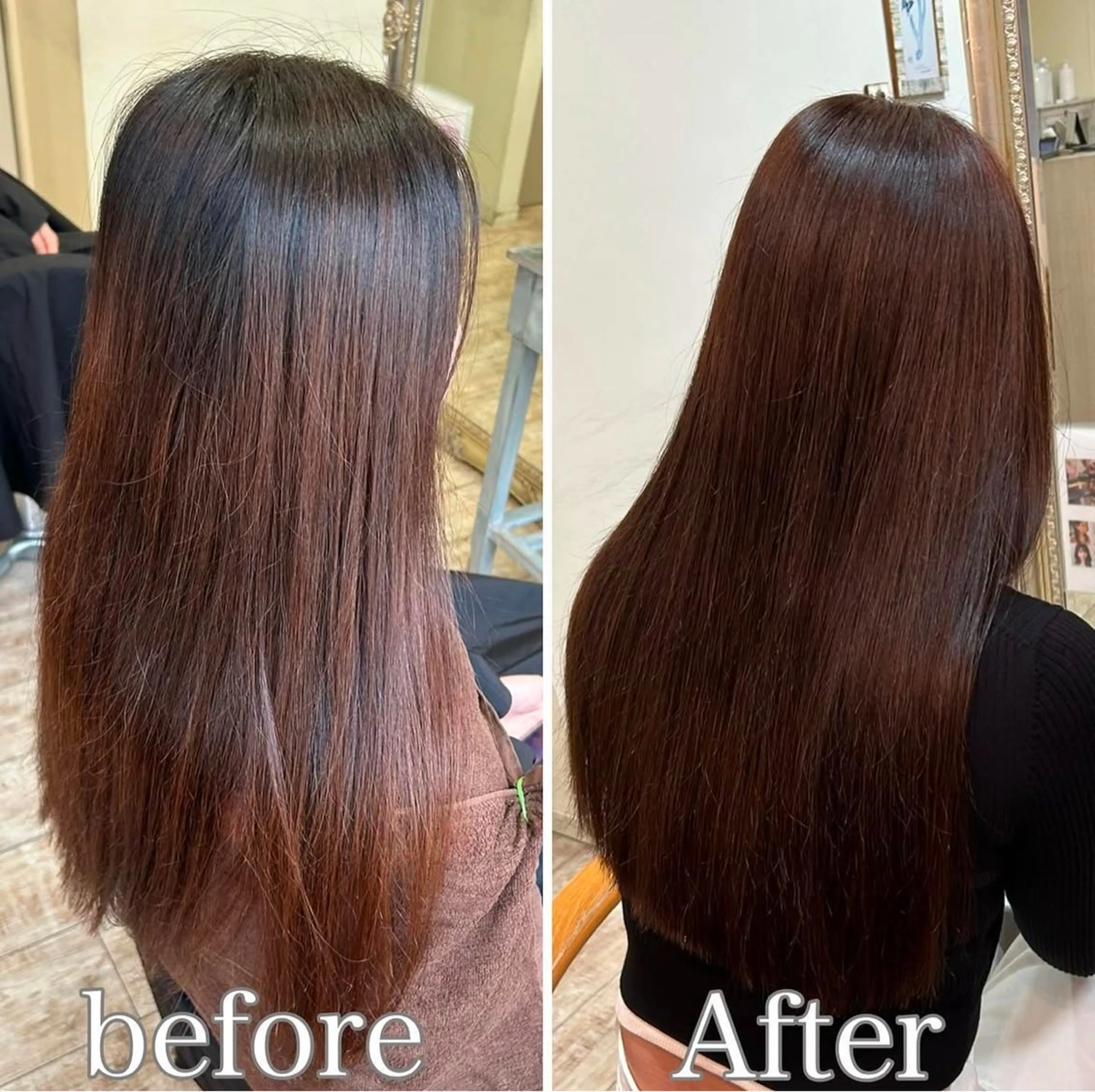 ロング 髪質改善 トリートメント ヘアカラー トリートメント 【艶ヘア】 どうまえのヘアスタイル