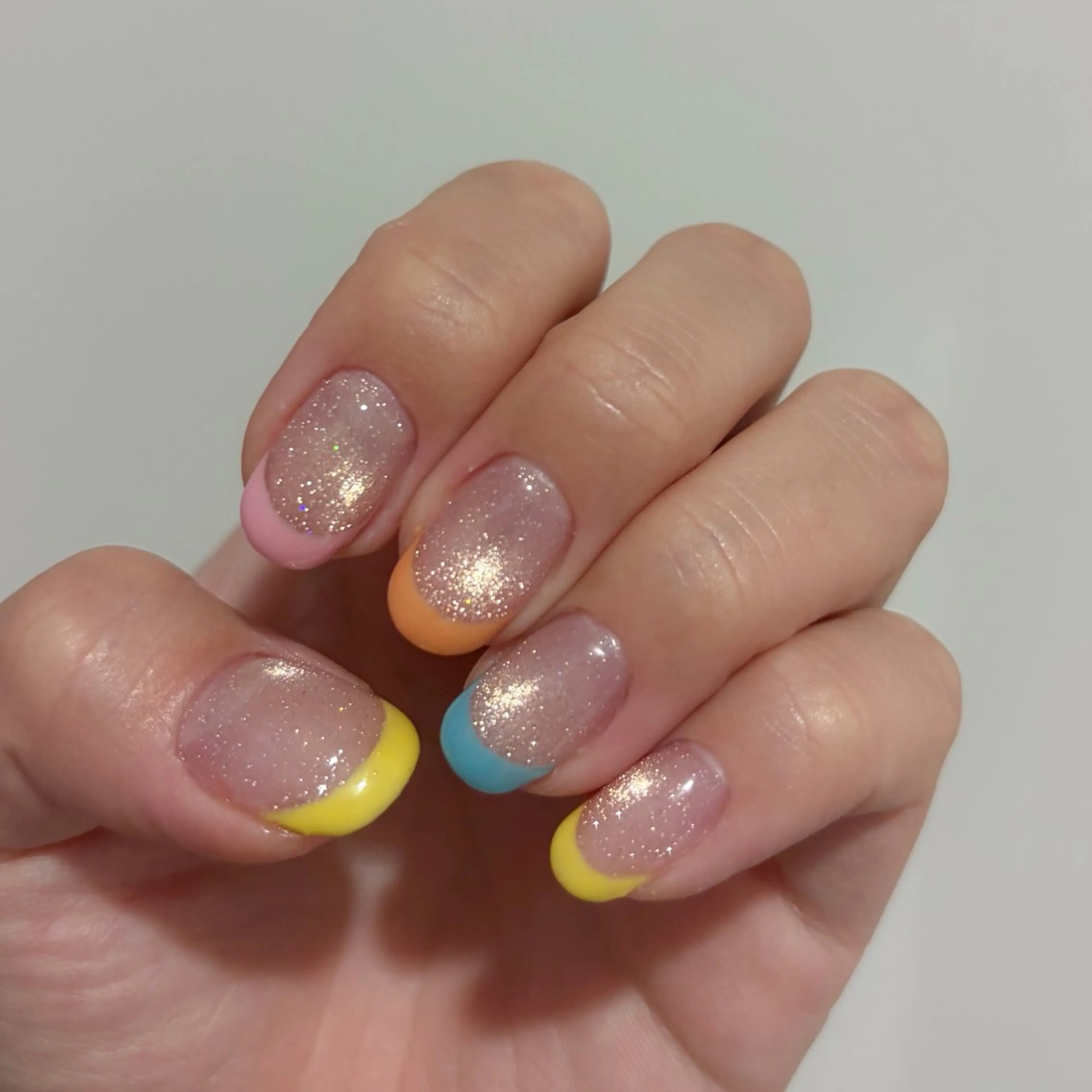 ネイル フレンチネイル ジェルネイル キラキラネイル シンプルネイル nailmum jijiのネイルデザイン